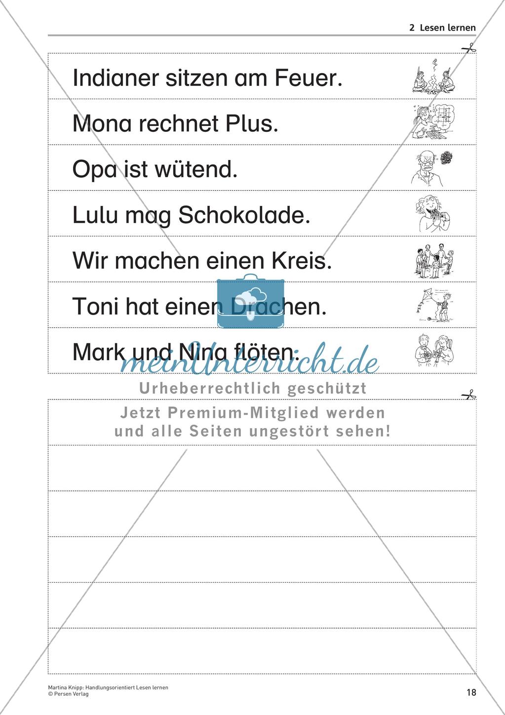 Handlungsorientiert Lesen lernen Preview 20