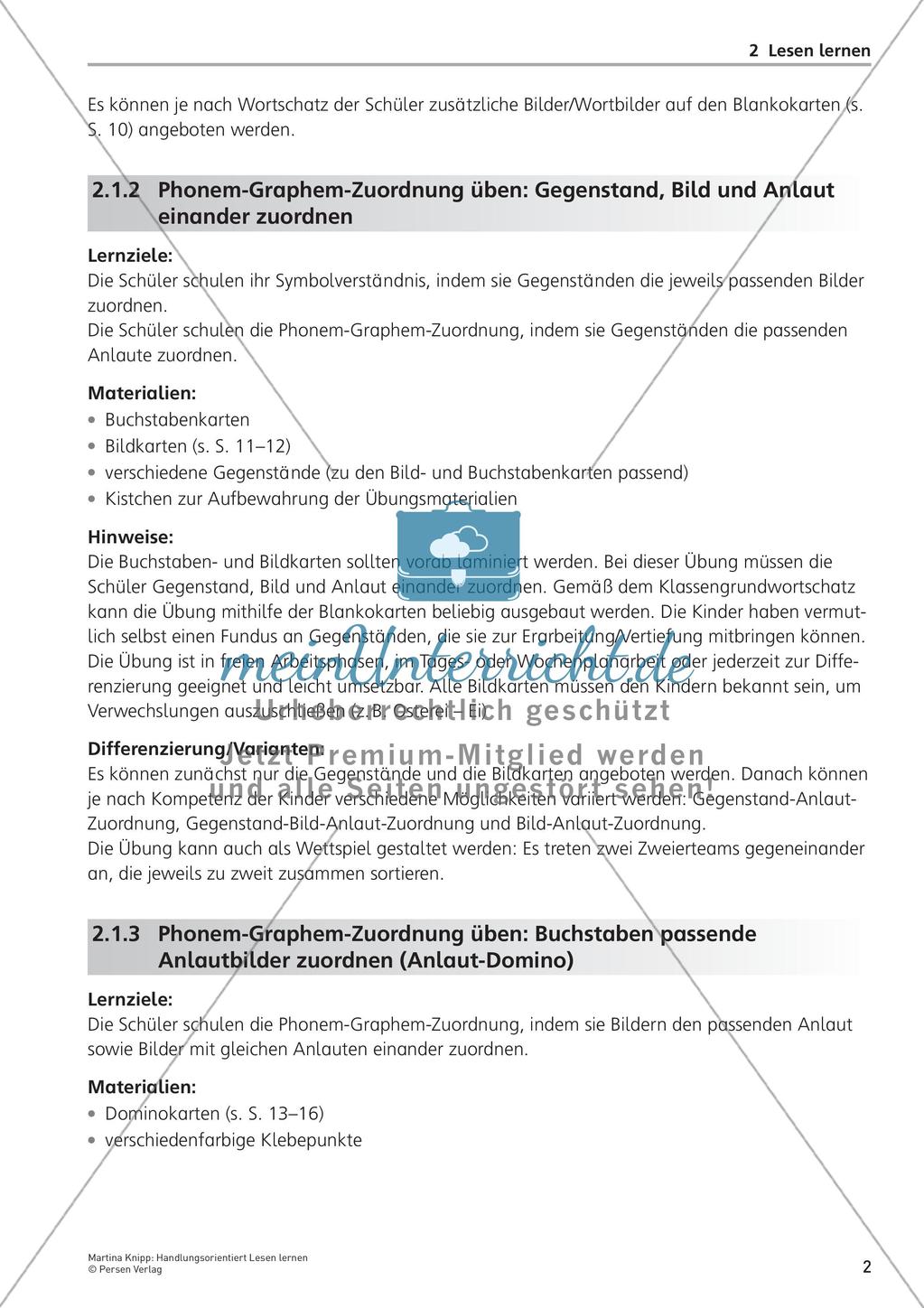 Handlungsorientiert Lesen lernen Preview 4