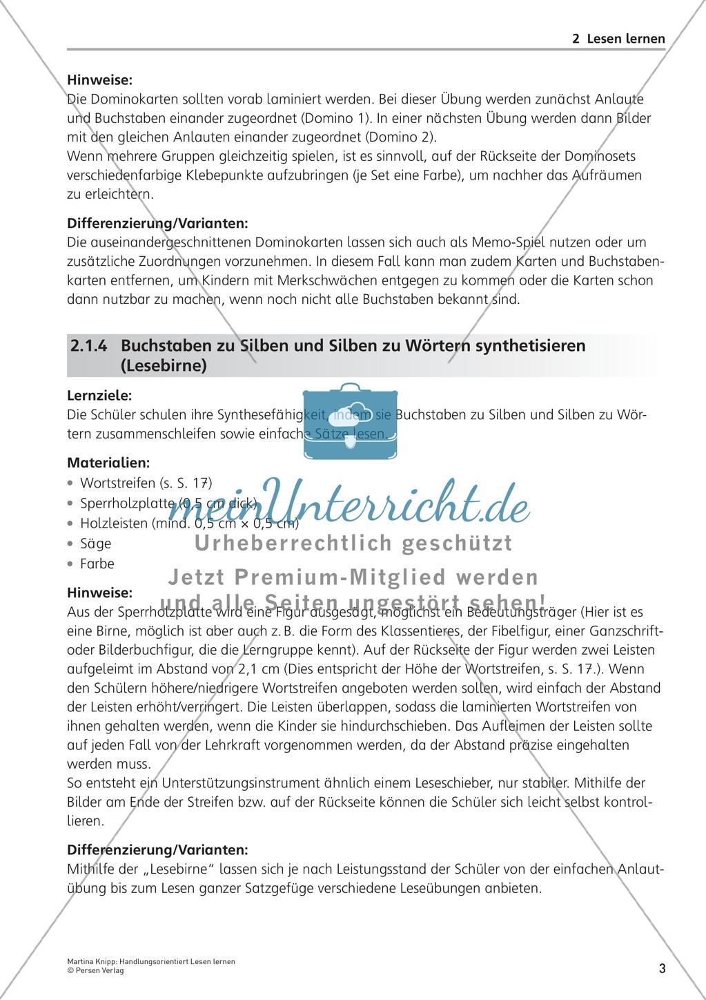 Handlungsorientiert Lesen lernen Preview 5