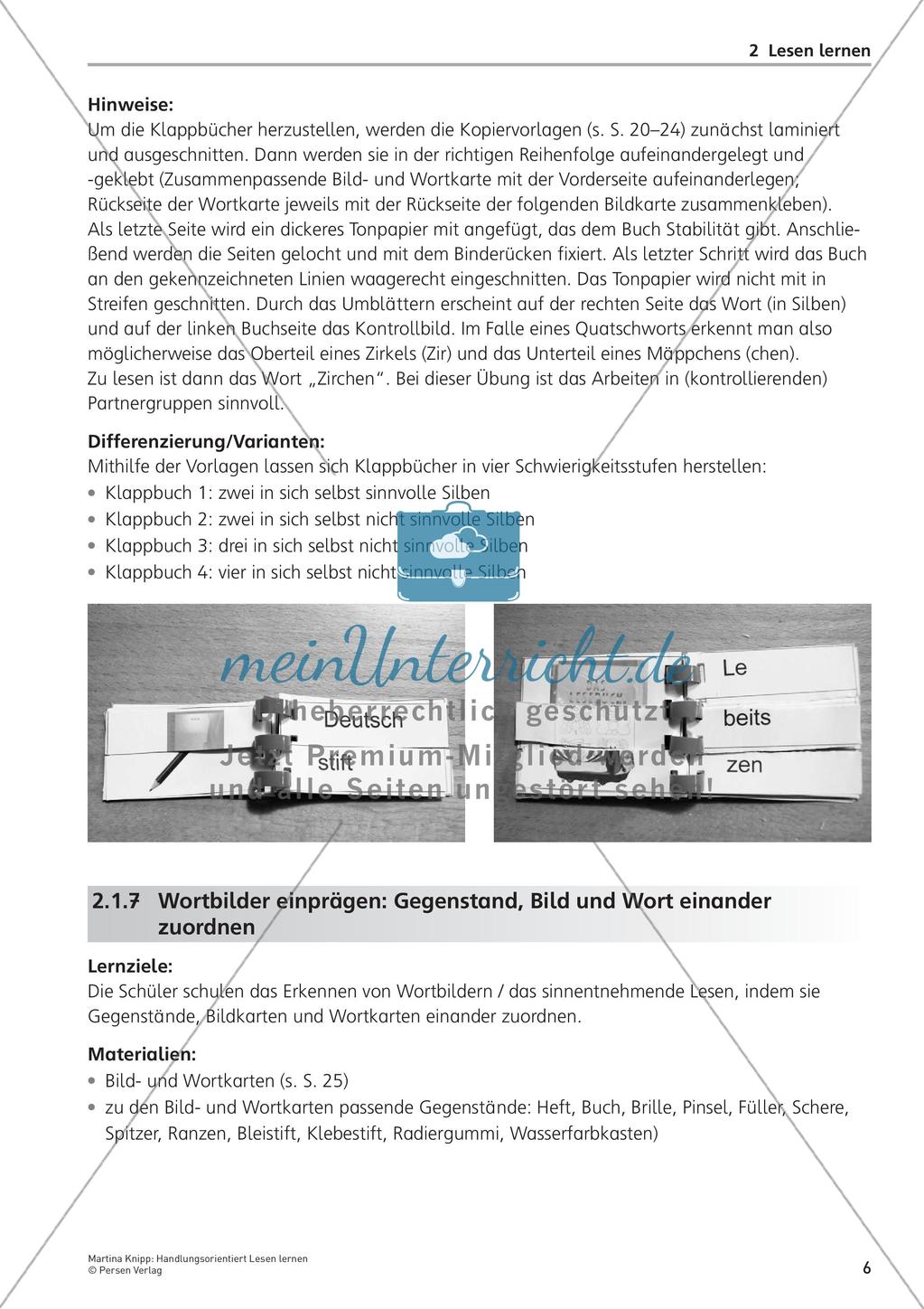 Handlungsorientiert Lesen lernen Preview 8
