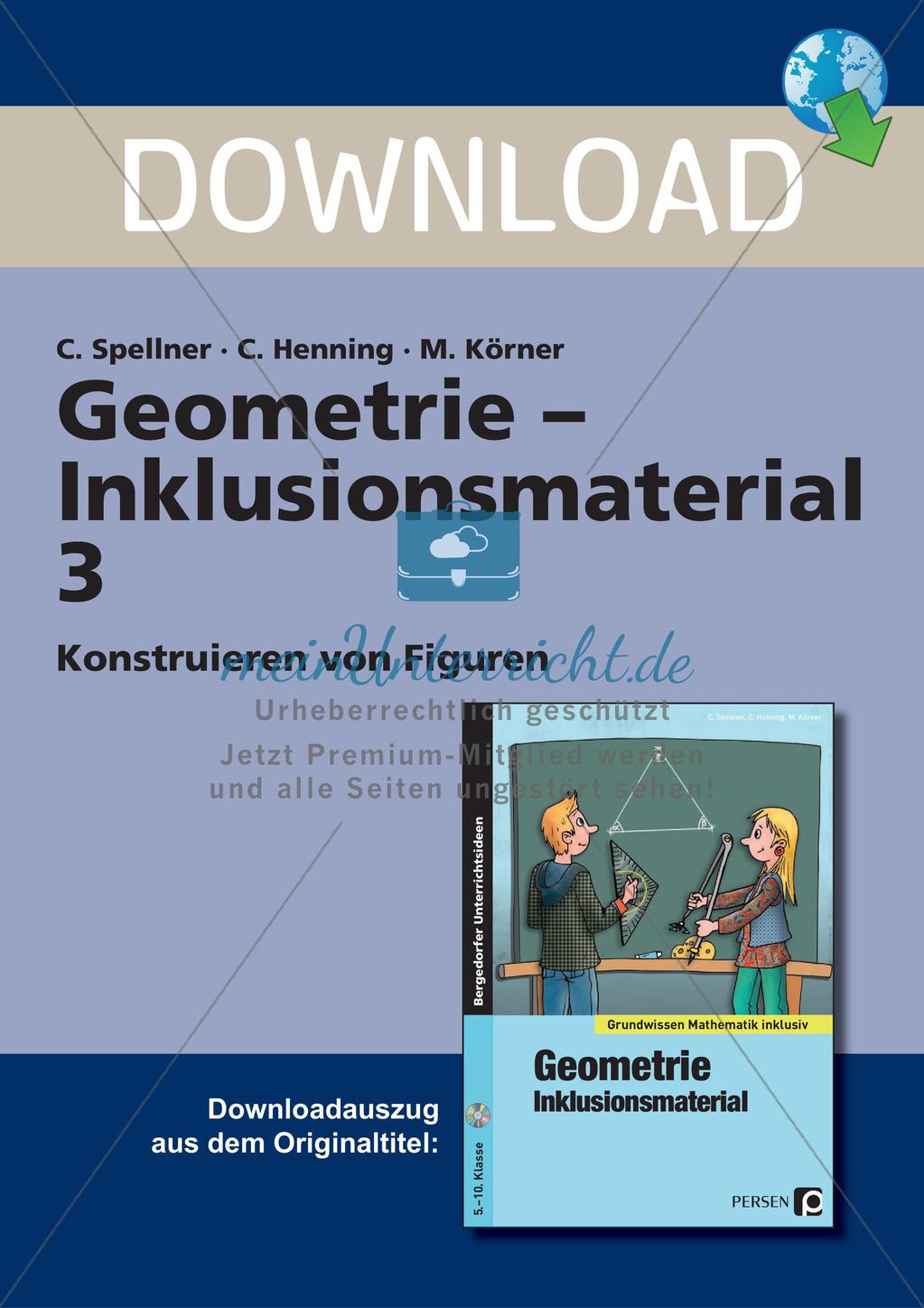 Inklusionsmaterial zur Geometrie Preview 1