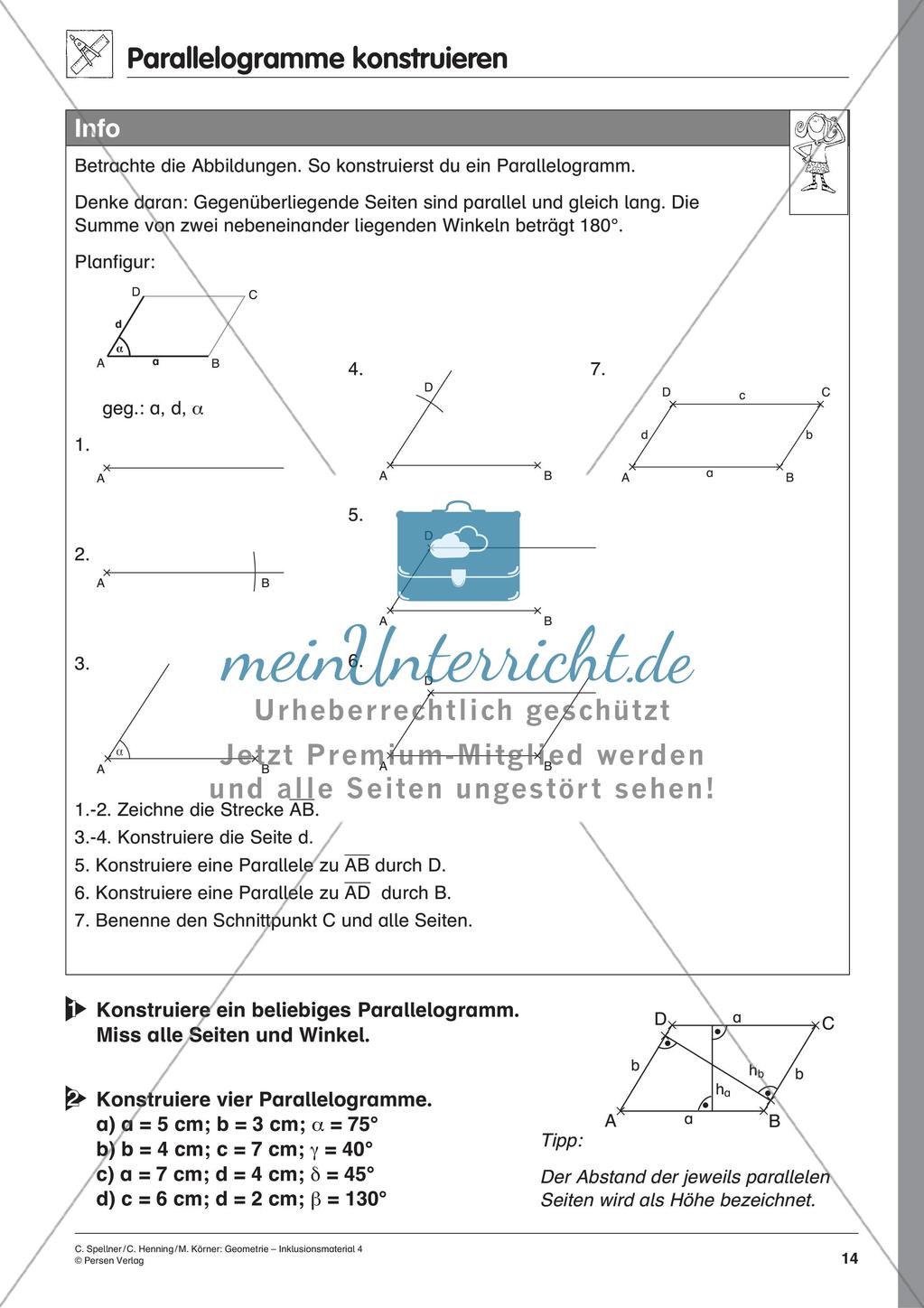 Inklusionsmaterial zum Schwerpunkt Geometrie Preview 16