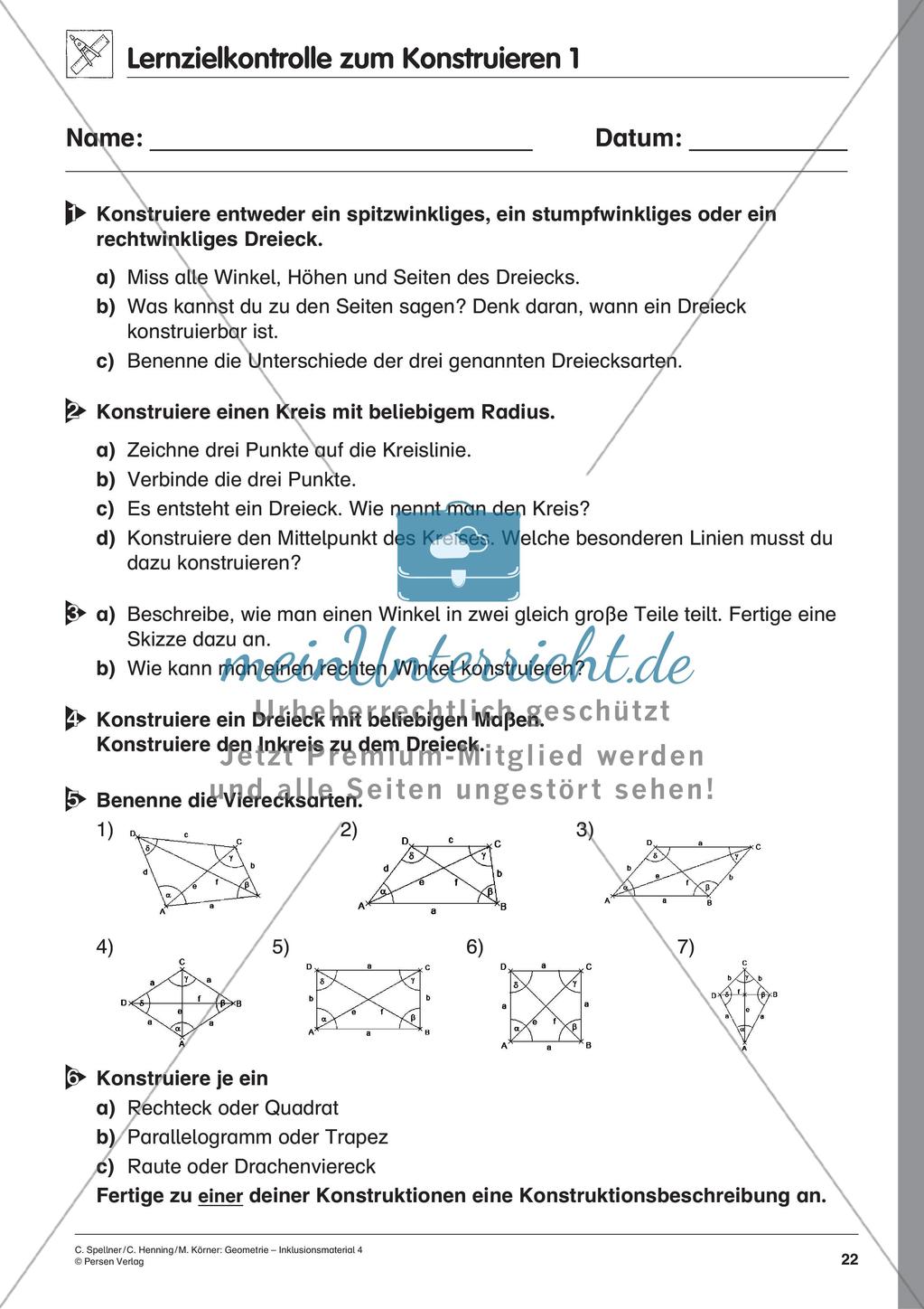 Inklusionsmaterial zum Schwerpunkt Geometrie Preview 24