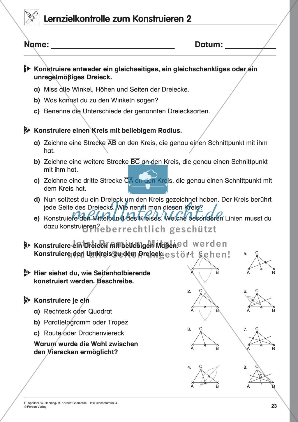 Inklusionsmaterial zum Schwerpunkt Geometrie Preview 25