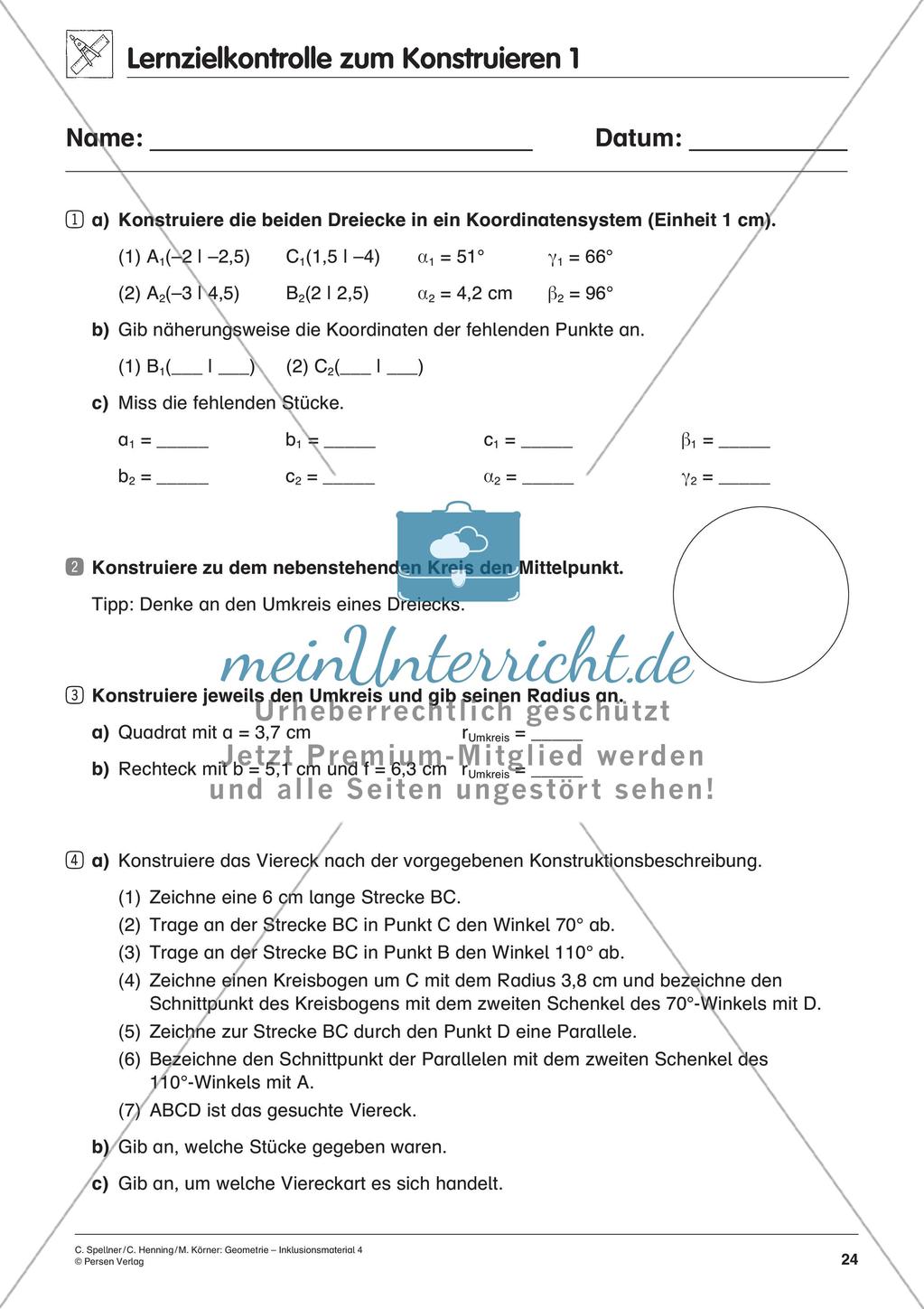 Inklusionsmaterial zum Schwerpunkt Geometrie Preview 26