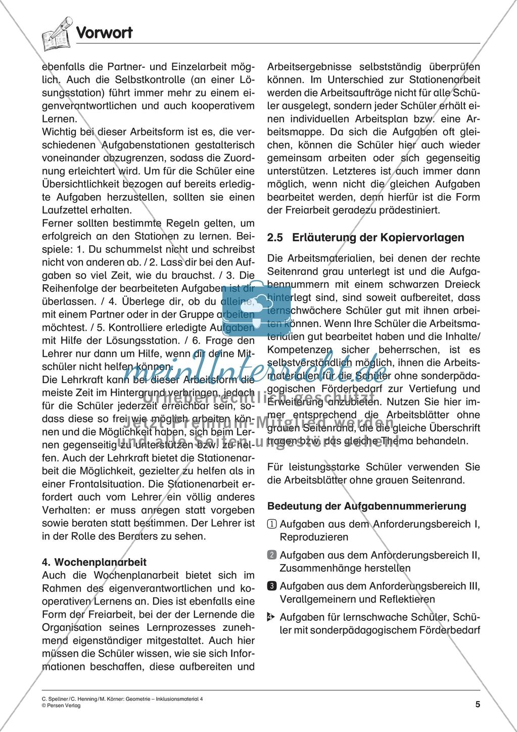 Inklusionsmaterial zum Schwerpunkt Geometrie Preview 7