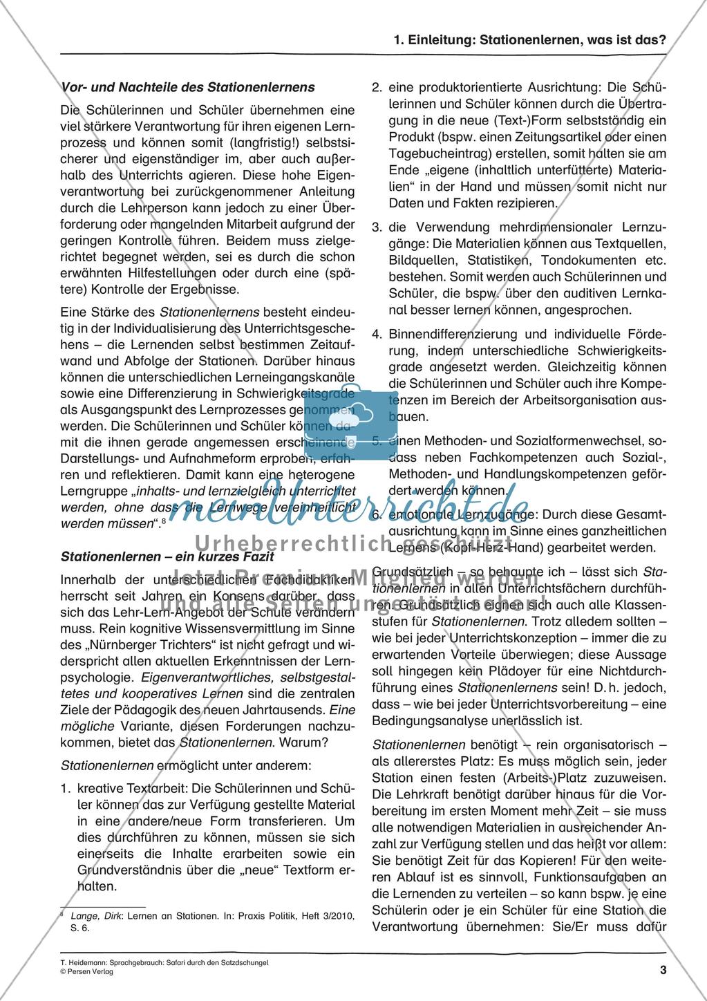 Grammatik und Zeichensetzung im Thema Dschungel Preview 5