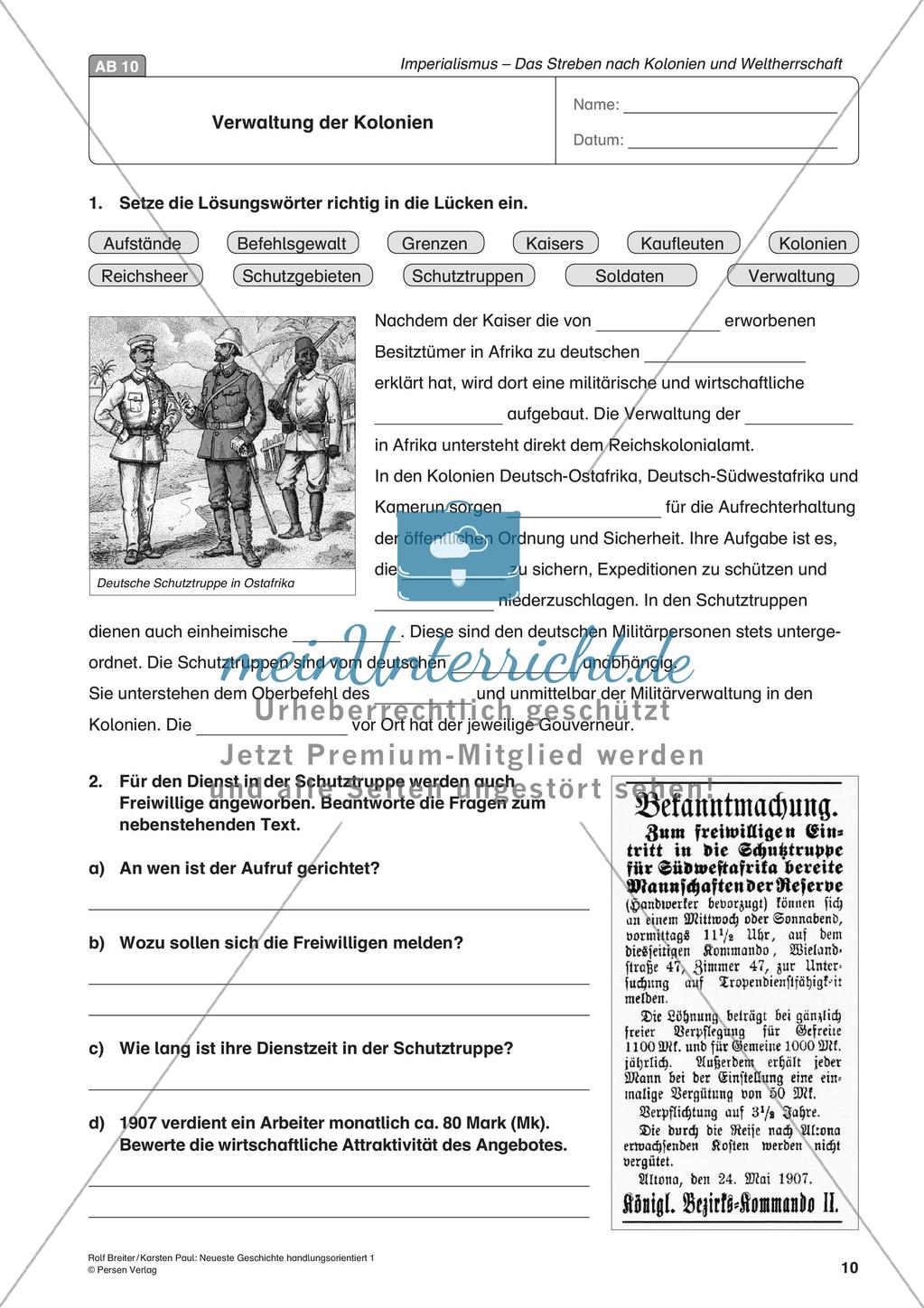 Imperialismus: Streben nach Kolonien und Weltherrschaft Preview 12