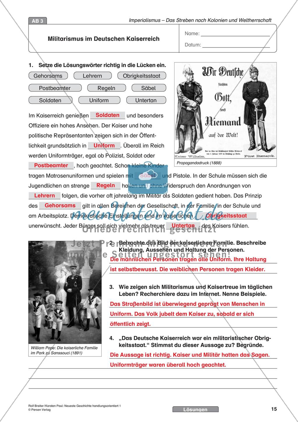 Imperialismus: Streben nach Kolonien und Weltherrschaft Preview 17
