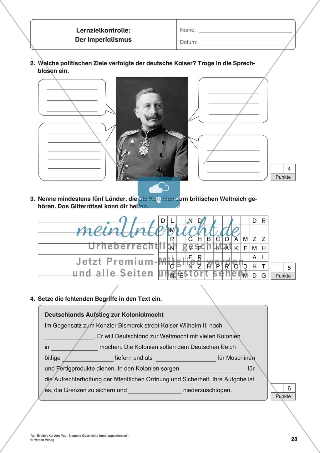 Imperialismus: Streben nach Kolonien und Weltherrschaft Preview 30