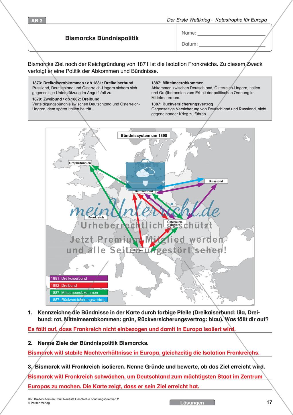 Der Erste Weltkrieg: Verlauf und Konsequenzen für Europa Preview 19
