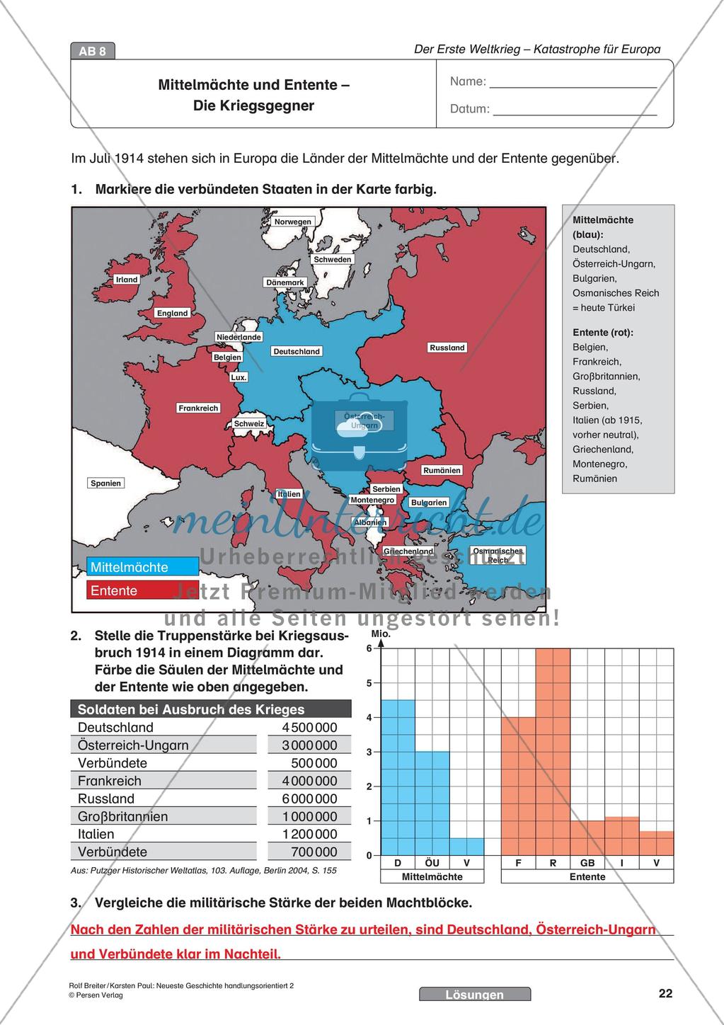 Der Erste Weltkrieg: Verlauf und Konsequenzen für Europa Preview 24