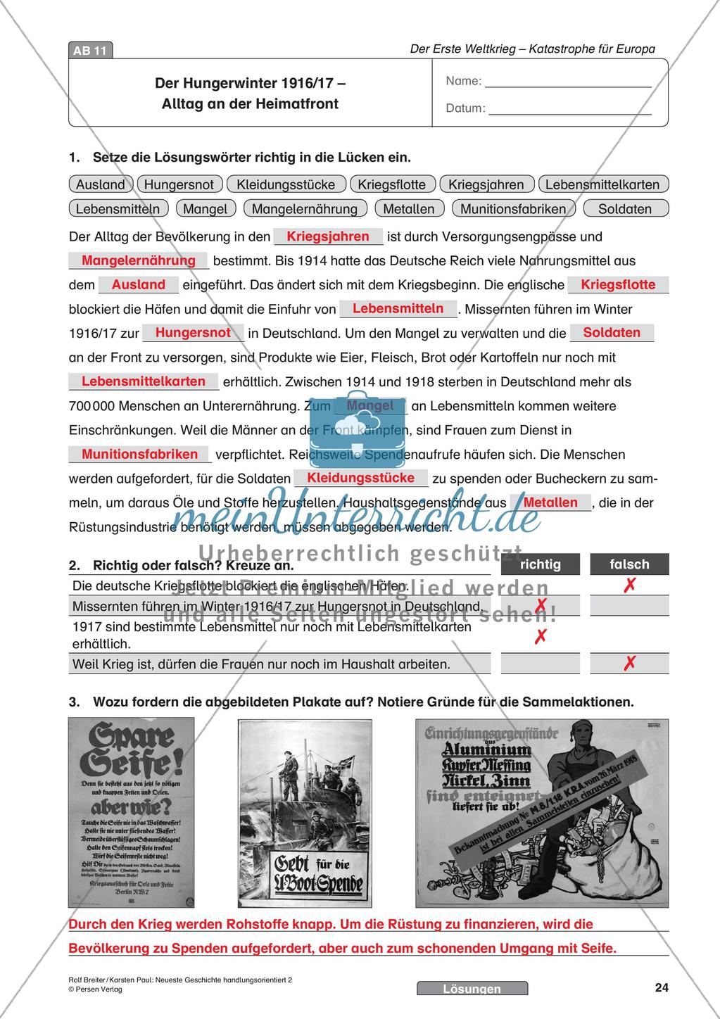 Der Erste Weltkrieg: Verlauf und Konsequenzen für Europa Preview 26