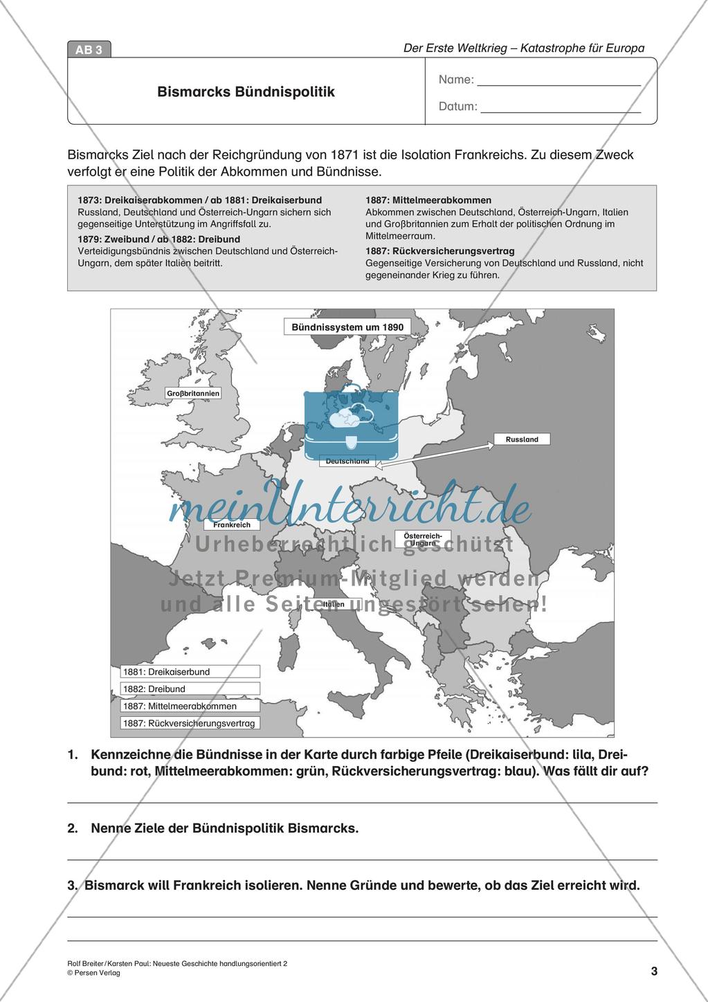 Der Erste Weltkrieg: Verlauf und Konsequenzen für Europa Preview 5