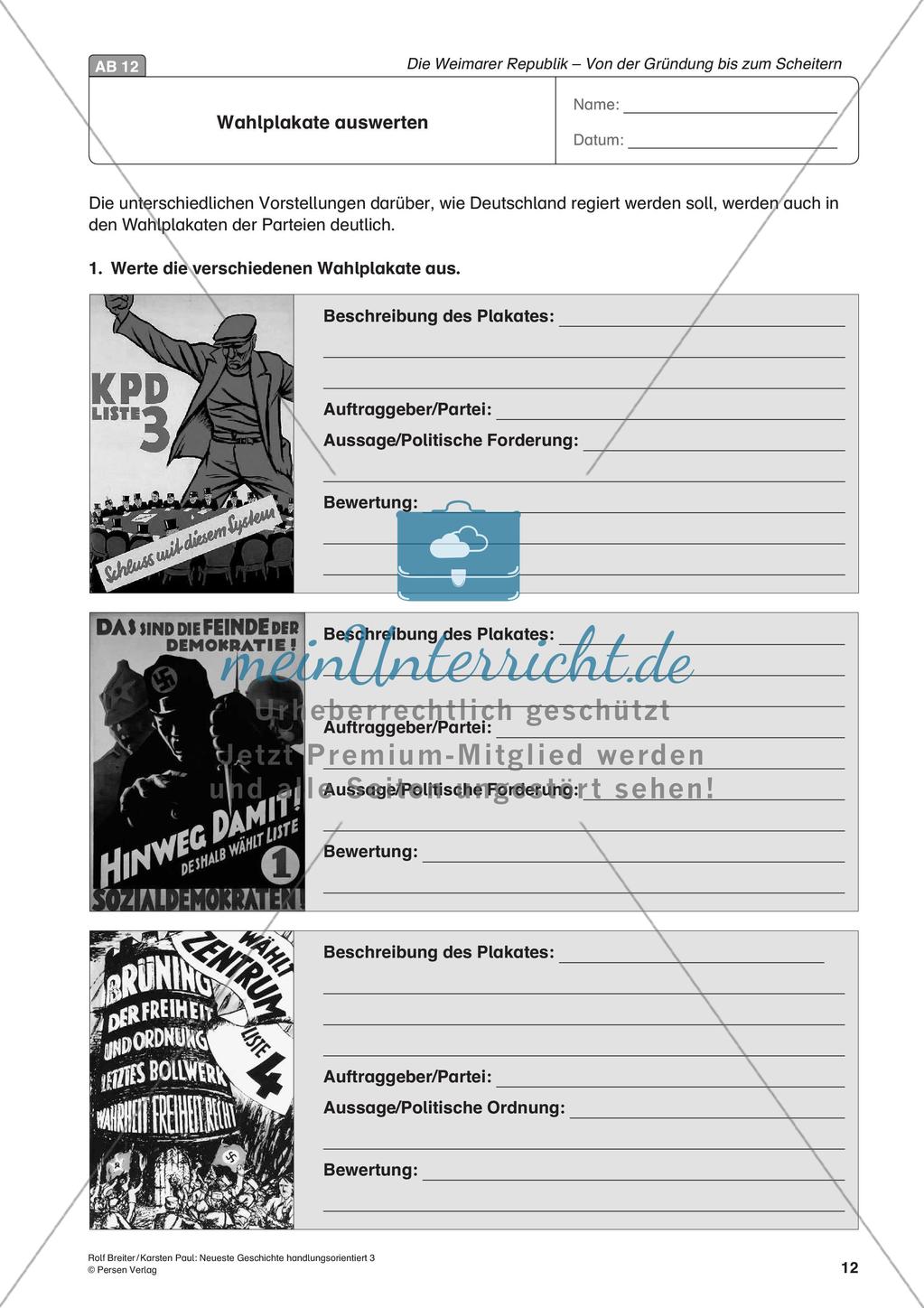 Die Weimarer Republik: Von der Gründung bis zum Scheitern Preview 14