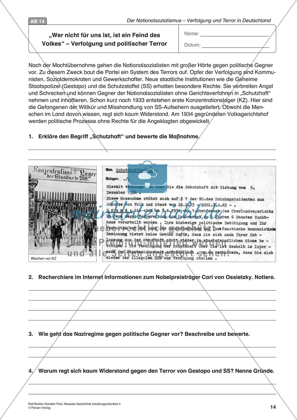 Der Nationalsozialismus – Verfolgung und Terror Preview 16