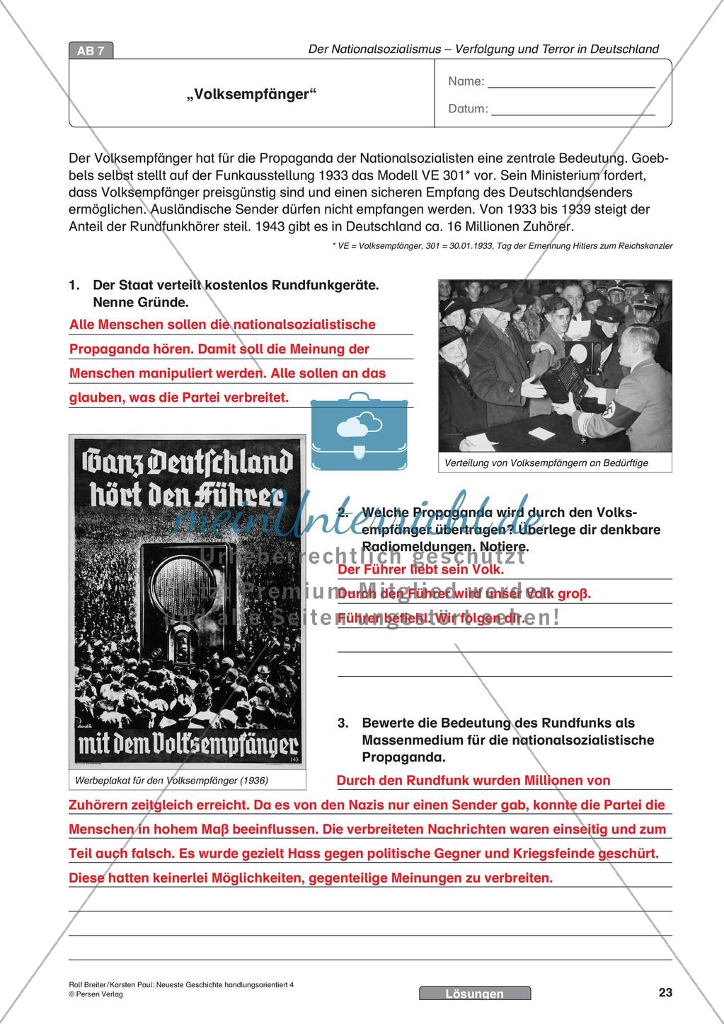Der Nationalsozialismus – Verfolgung und Terror Preview 25