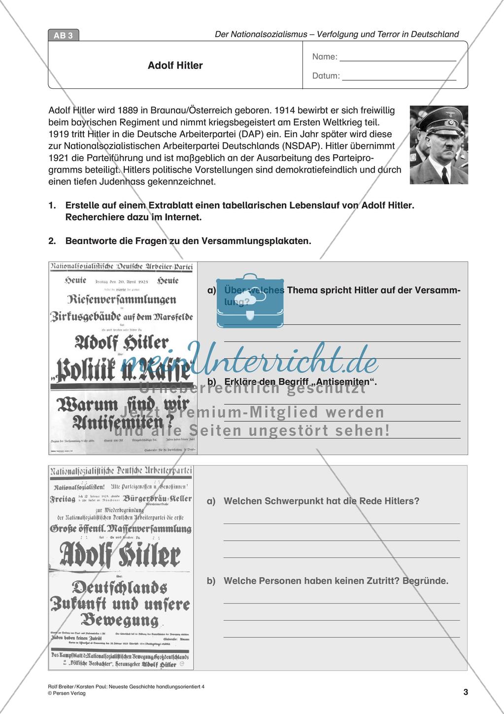 Der Nationalsozialismus – Verfolgung und Terror Preview 5