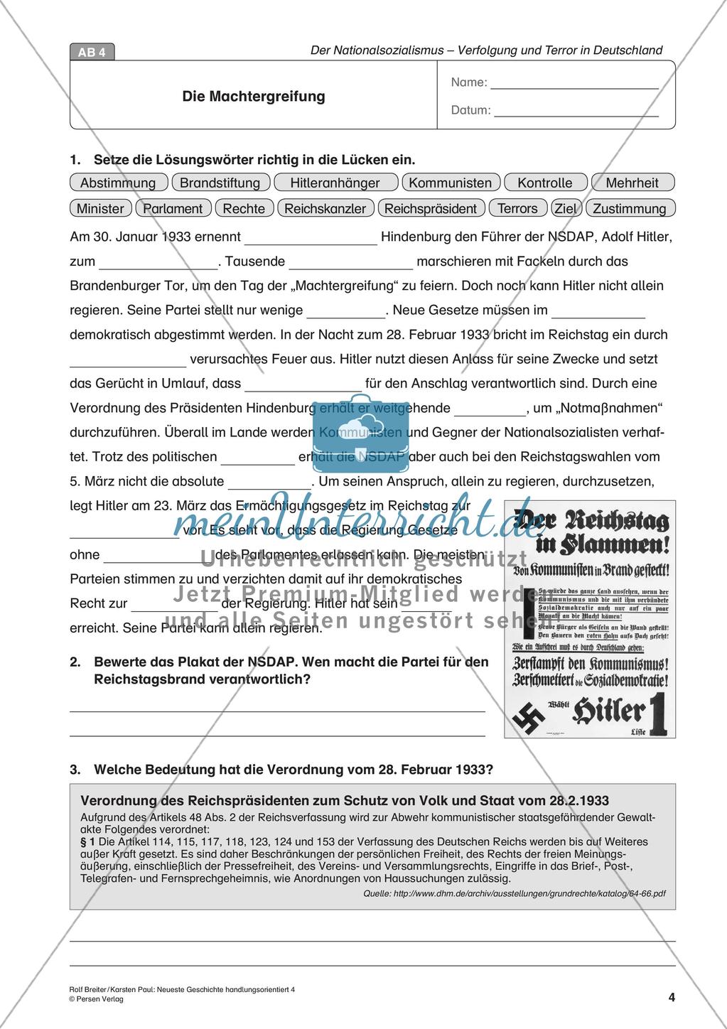 Der Nationalsozialismus – Verfolgung und Terror Preview 6