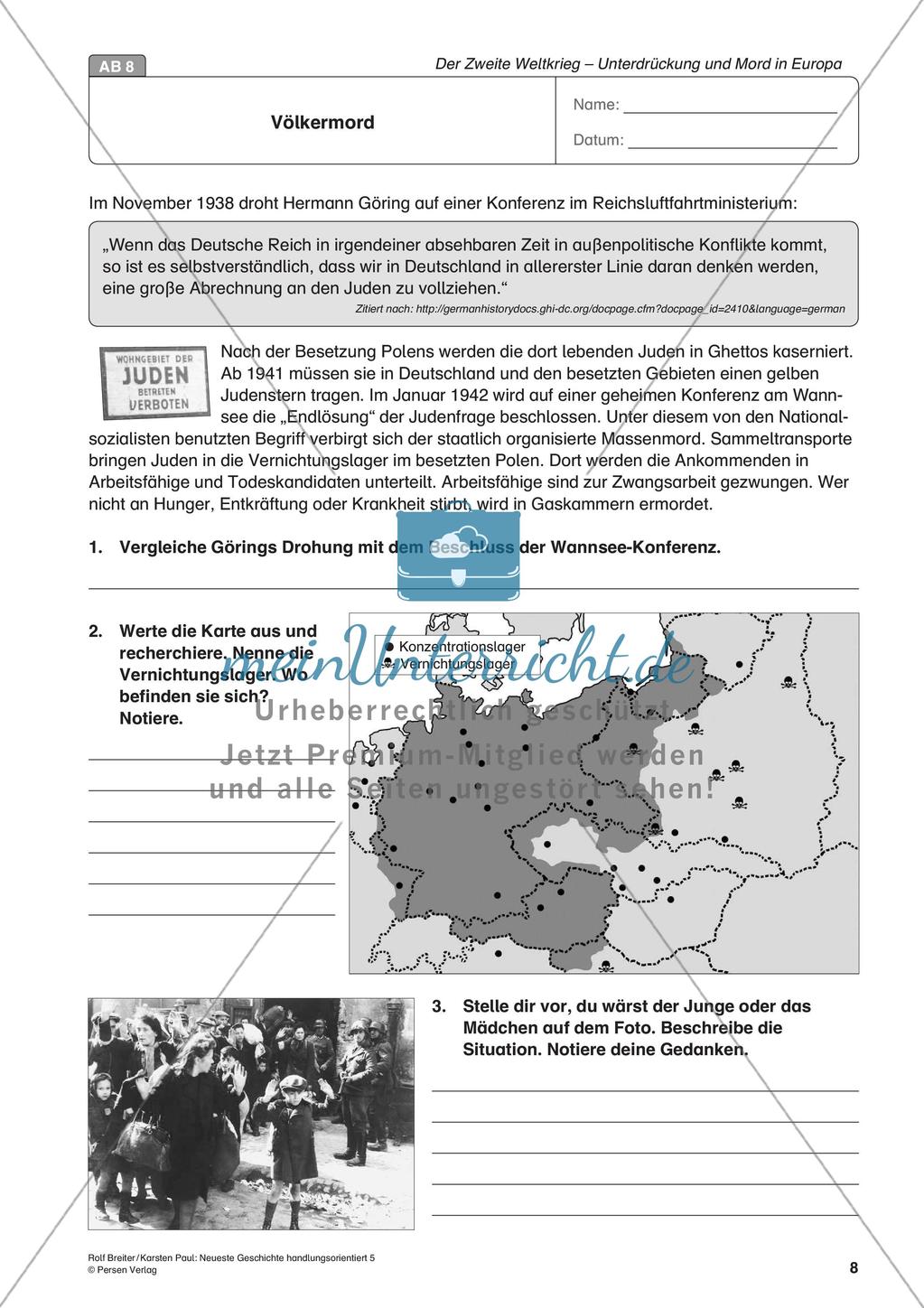 Der Zweite Weltkrieg: Unterdrückung und Mord in Europa Preview 10