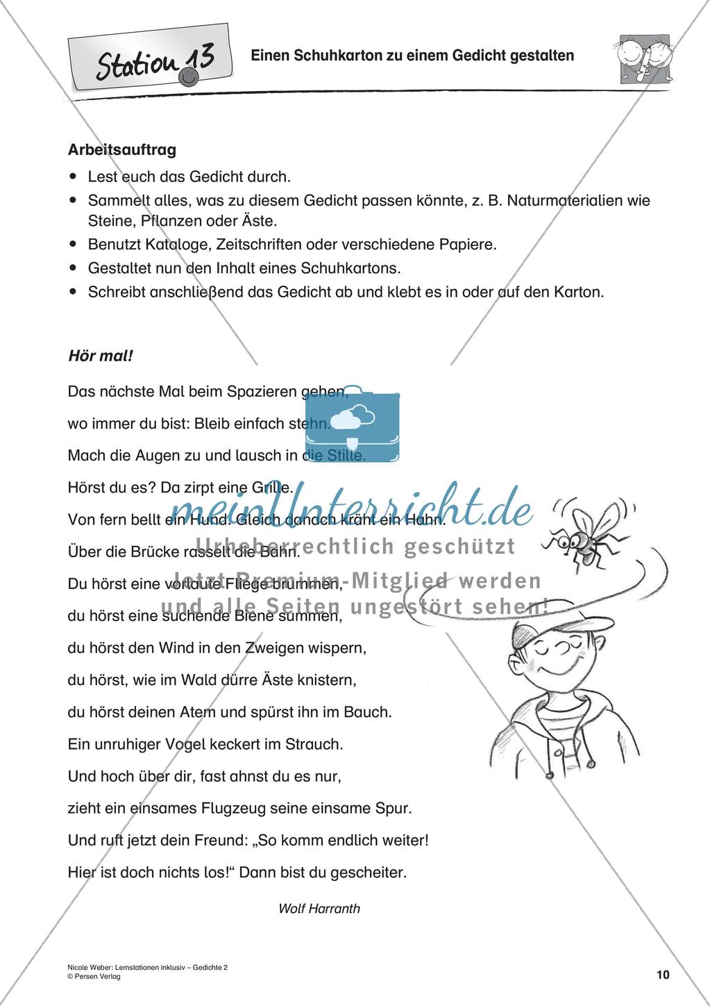 Lernstationen inklusiv: Verstehen von Gedichten Preview 12