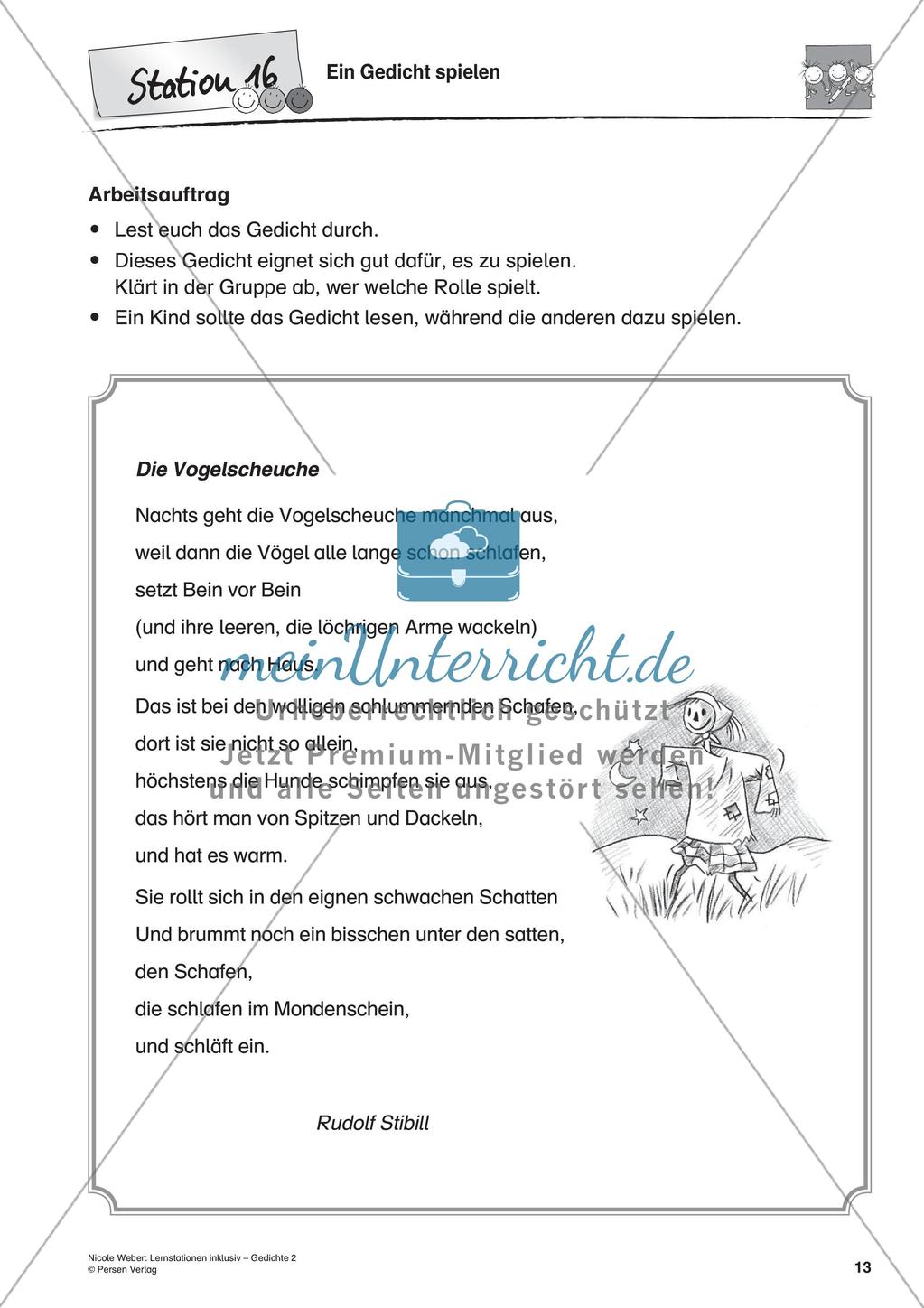 Lernstationen inklusiv: Verstehen von Gedichten Preview 15