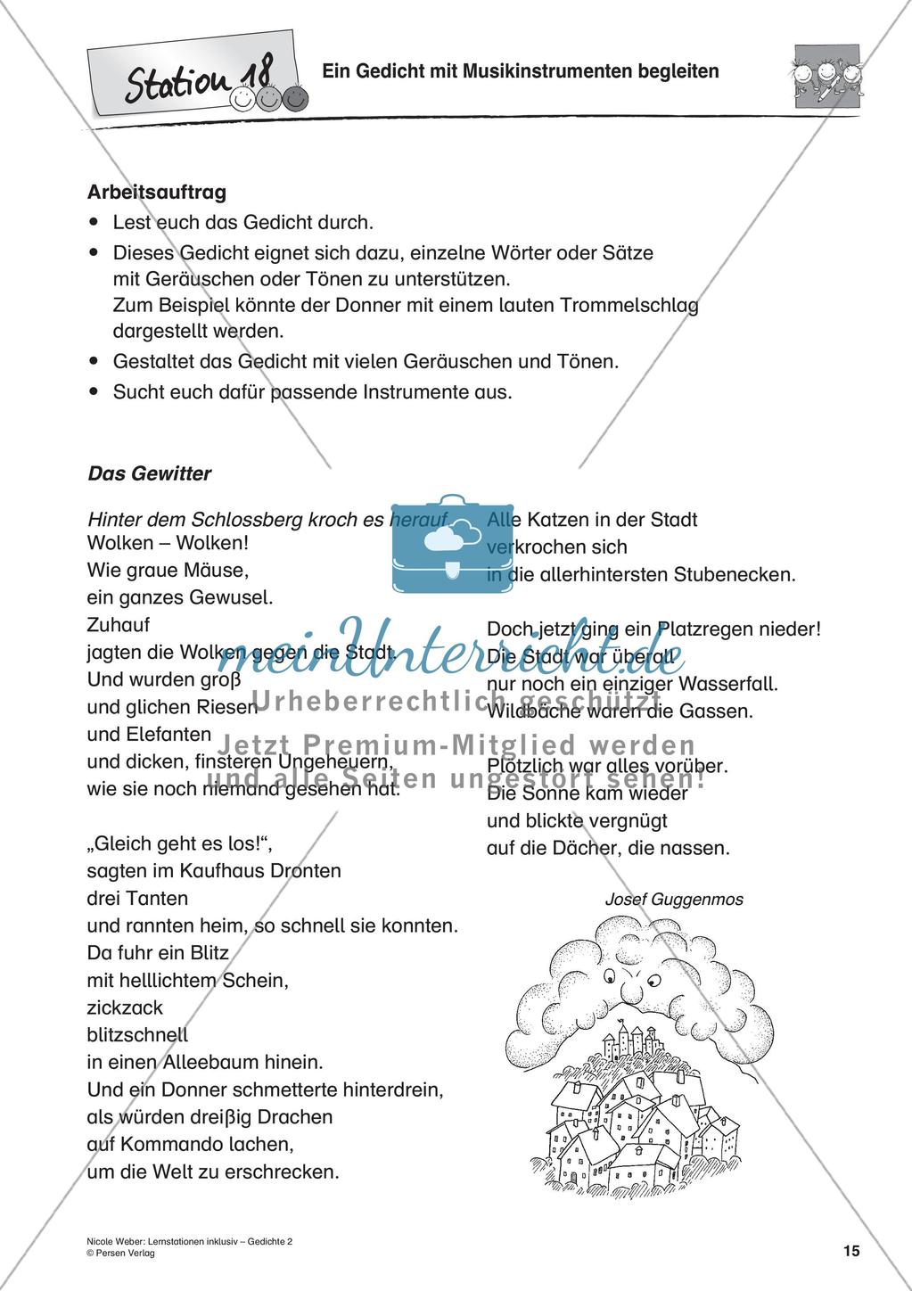 Lernstationen inklusiv: Verstehen von Gedichten Preview 17