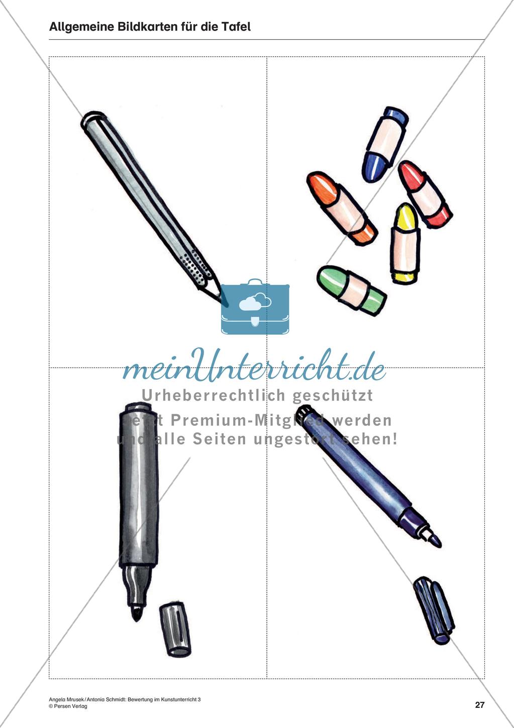 Bewertung im Kunstunterricht : Blattaufteilung Preview 29