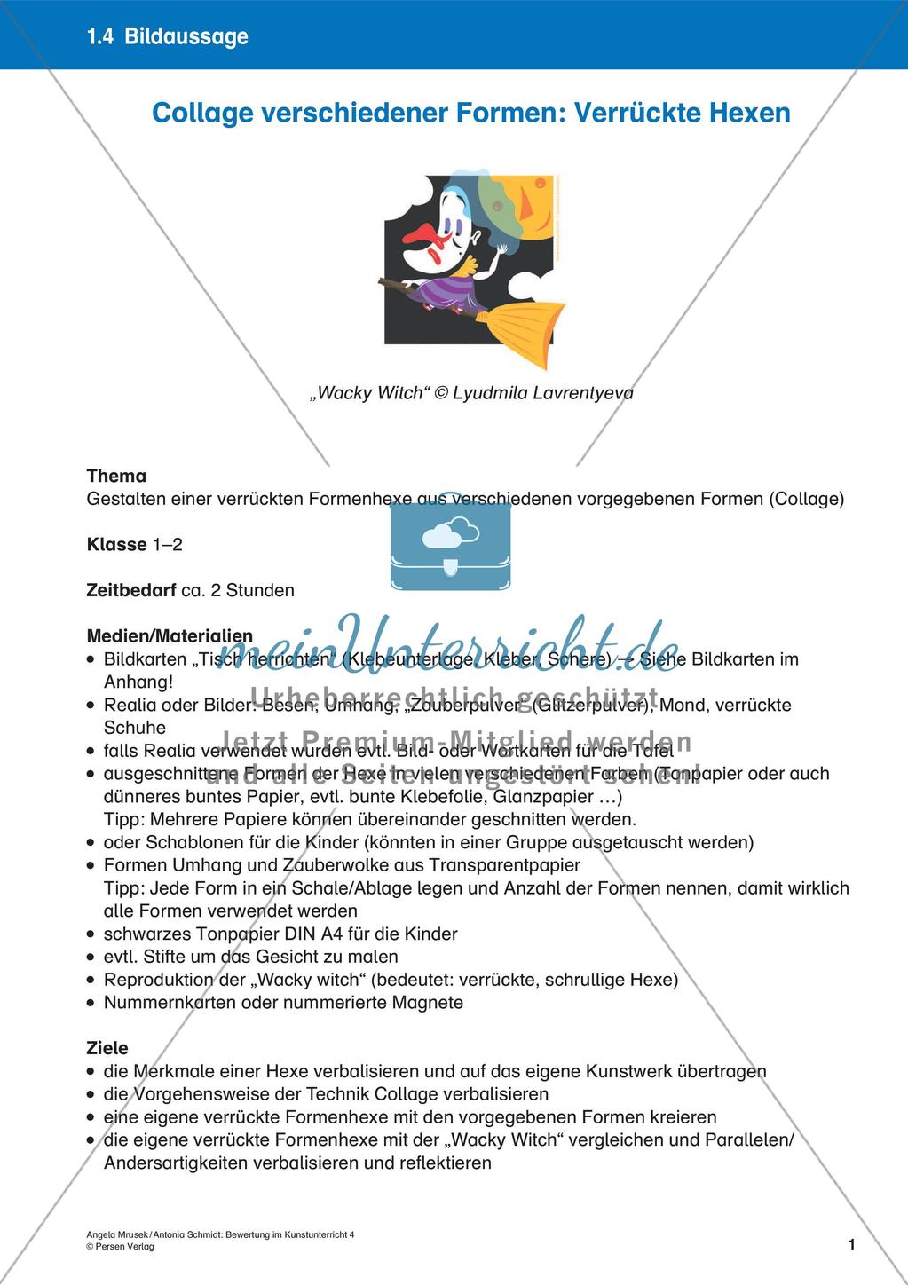 Bewertung im Kunstunterricht: Bildaussage Preview 3