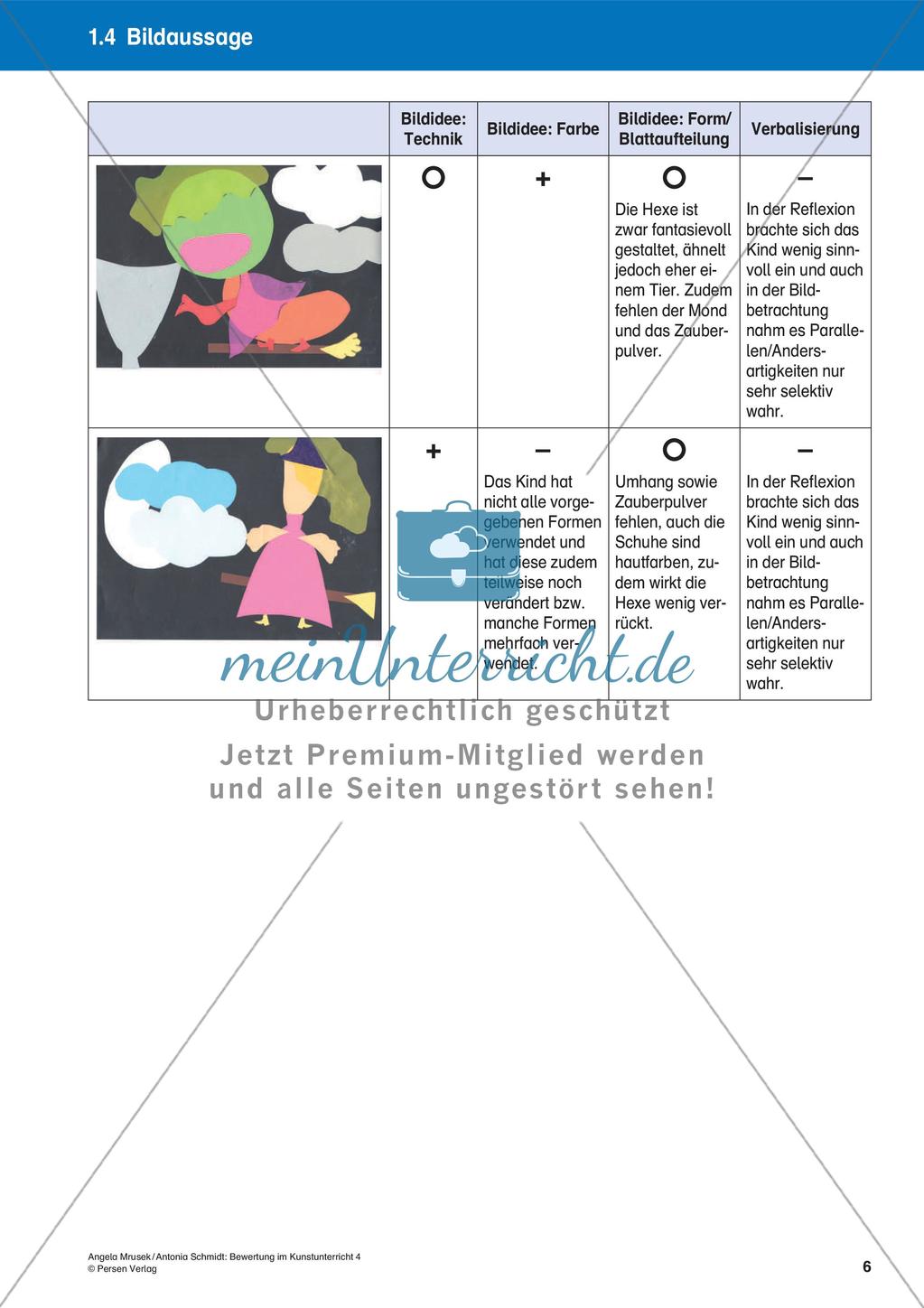 Bewertung im Kunstunterricht: Bildaussage Preview 8