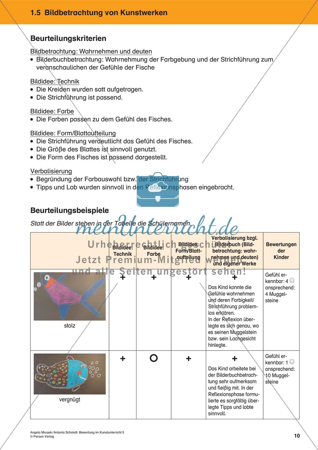 Bewertung im Kunstunterricht: Bildbetrachtung von Kunstwerken Preview 12
