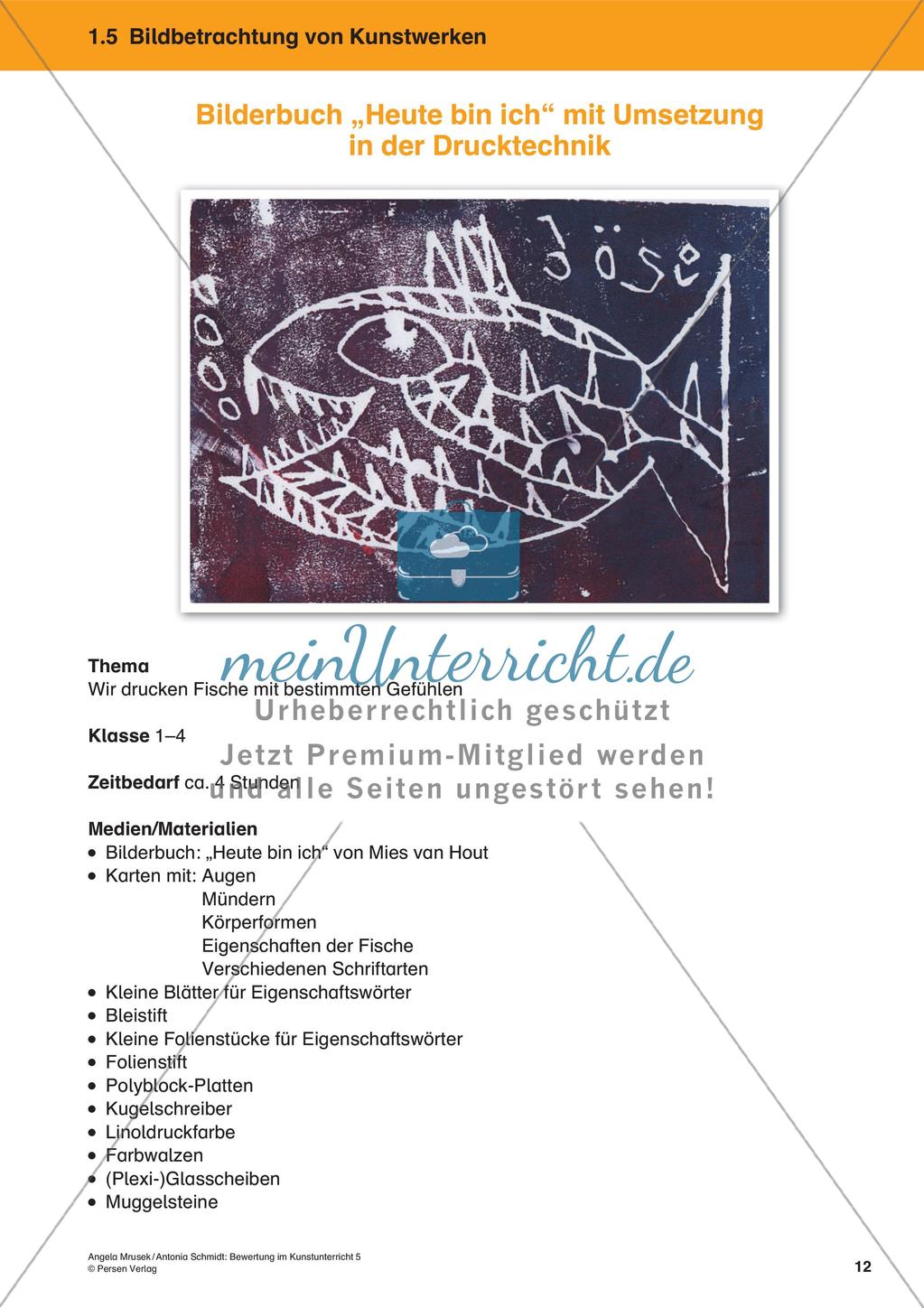 Bewertung im Kunstunterricht: Bildbetrachtung von Kunstwerken Preview 14