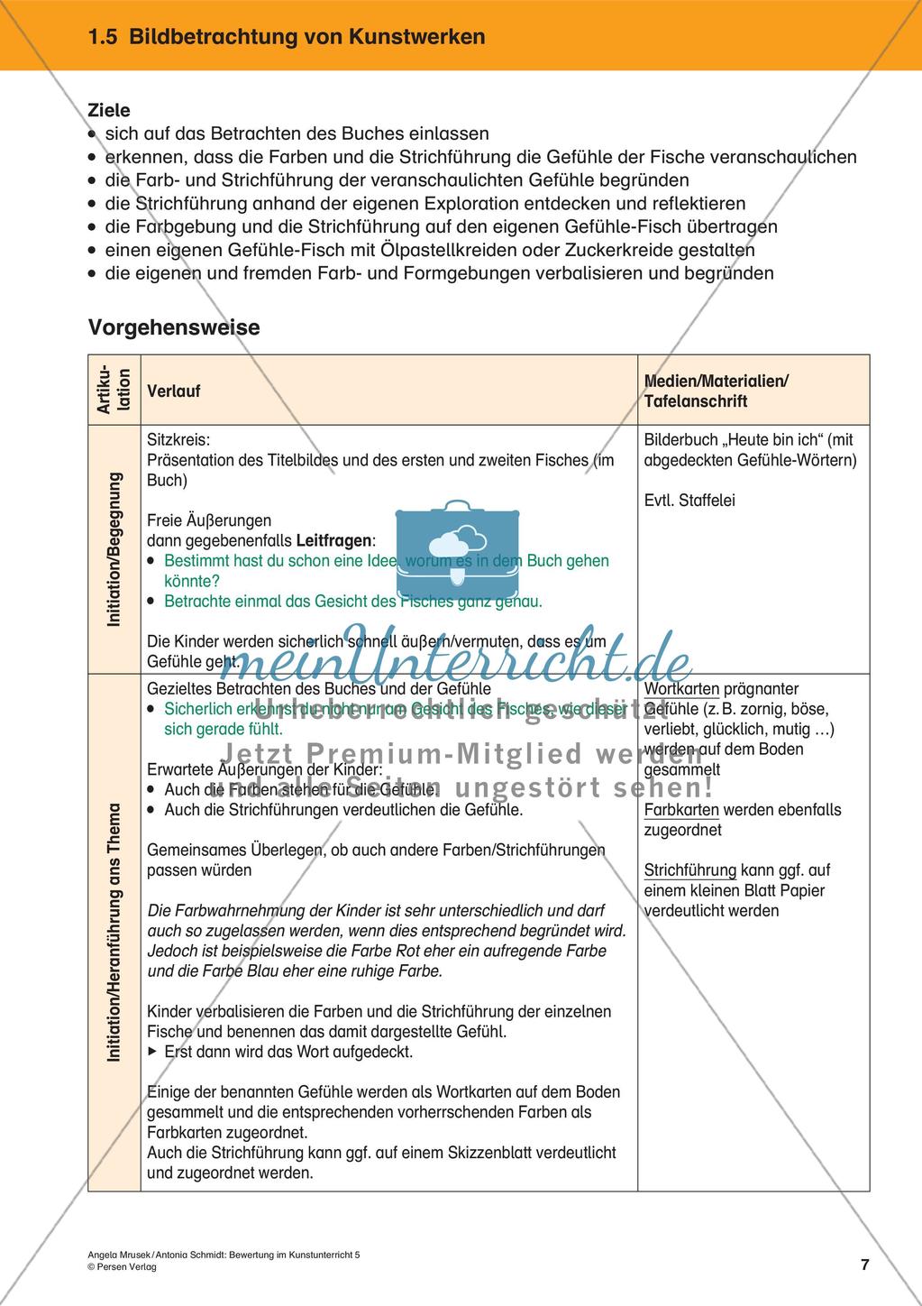 Bewertung im Kunstunterricht: Bildbetrachtung von Kunstwerken Preview 9