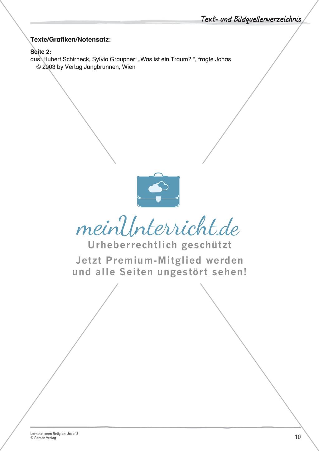Lernstationen Religion: Josef 2 Preview 12