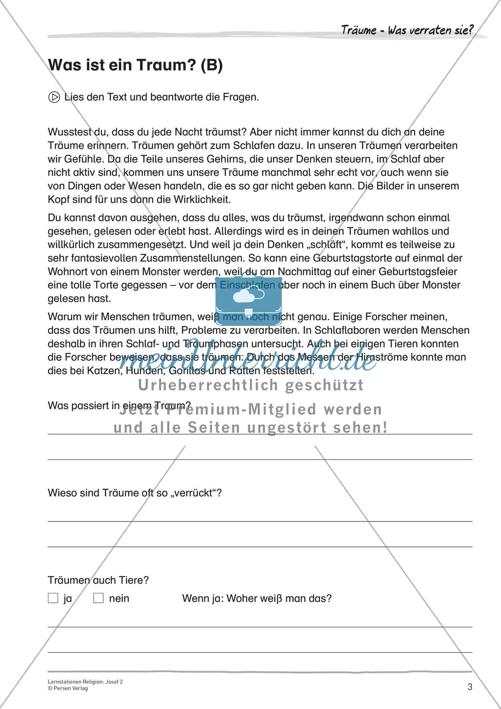 Lernstationen Religion: Josef 2 Preview 5