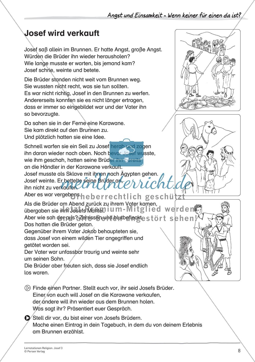 Lernstationen Religion: Josef 3 Preview 10