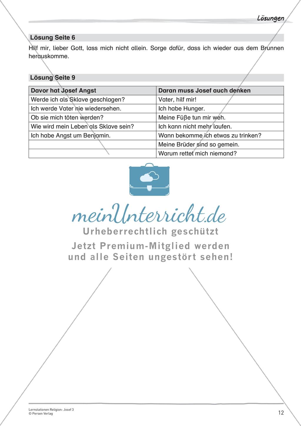 Lernstationen Religion: Josef 3 Preview 14