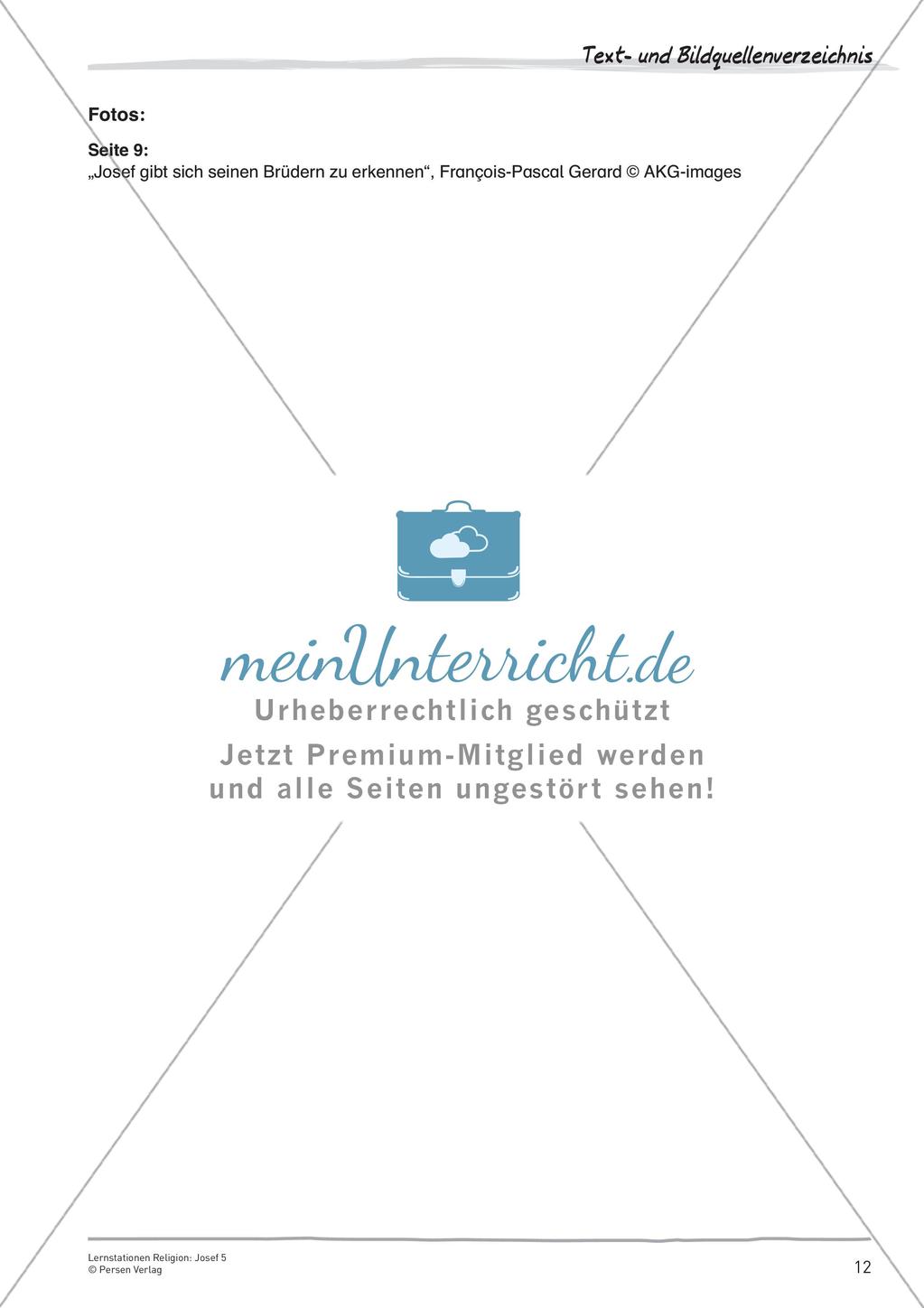 Lernstationen Religion: Josef 5 Preview 14