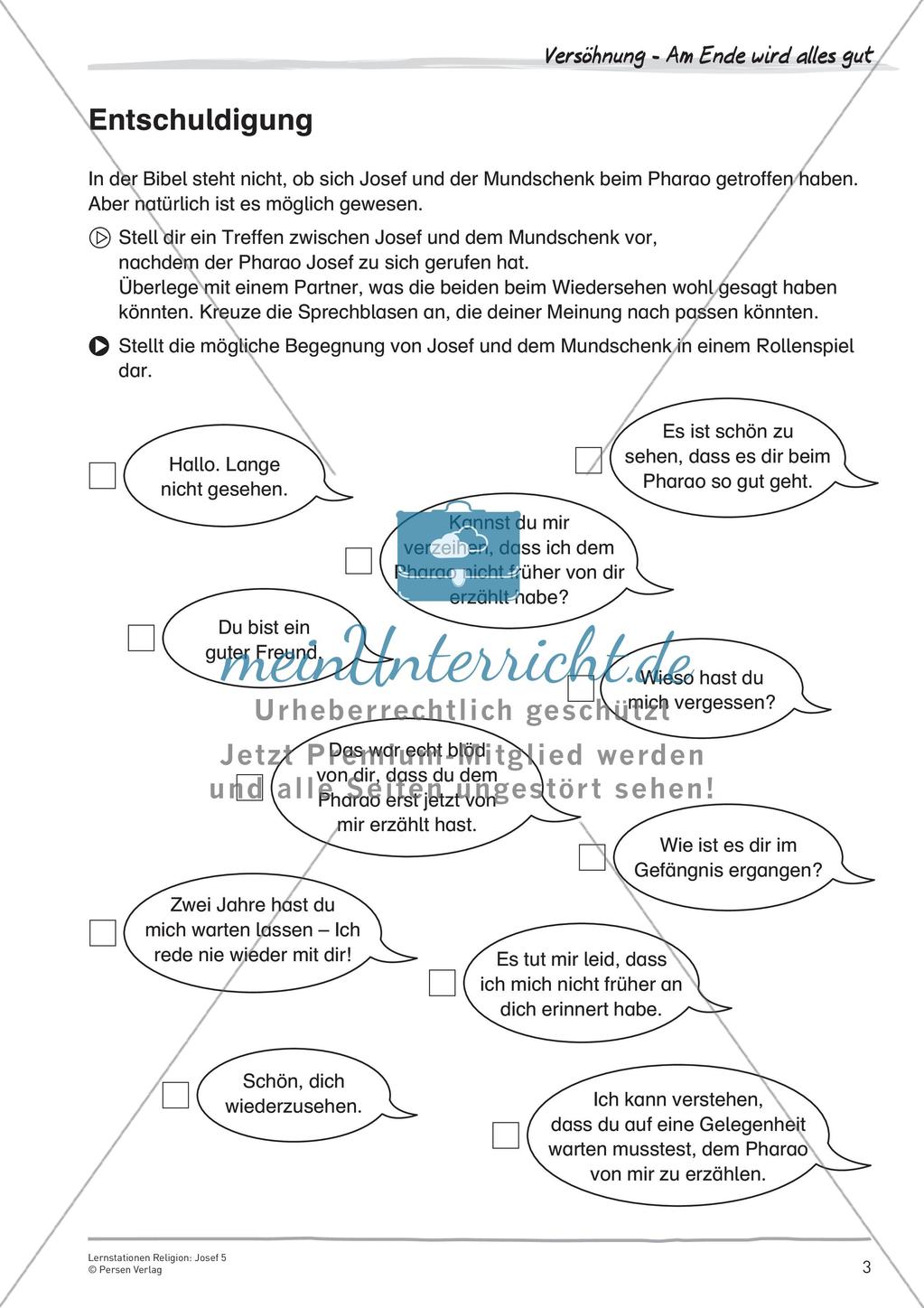 Lernstationen Religion: Josef 5 Preview 5