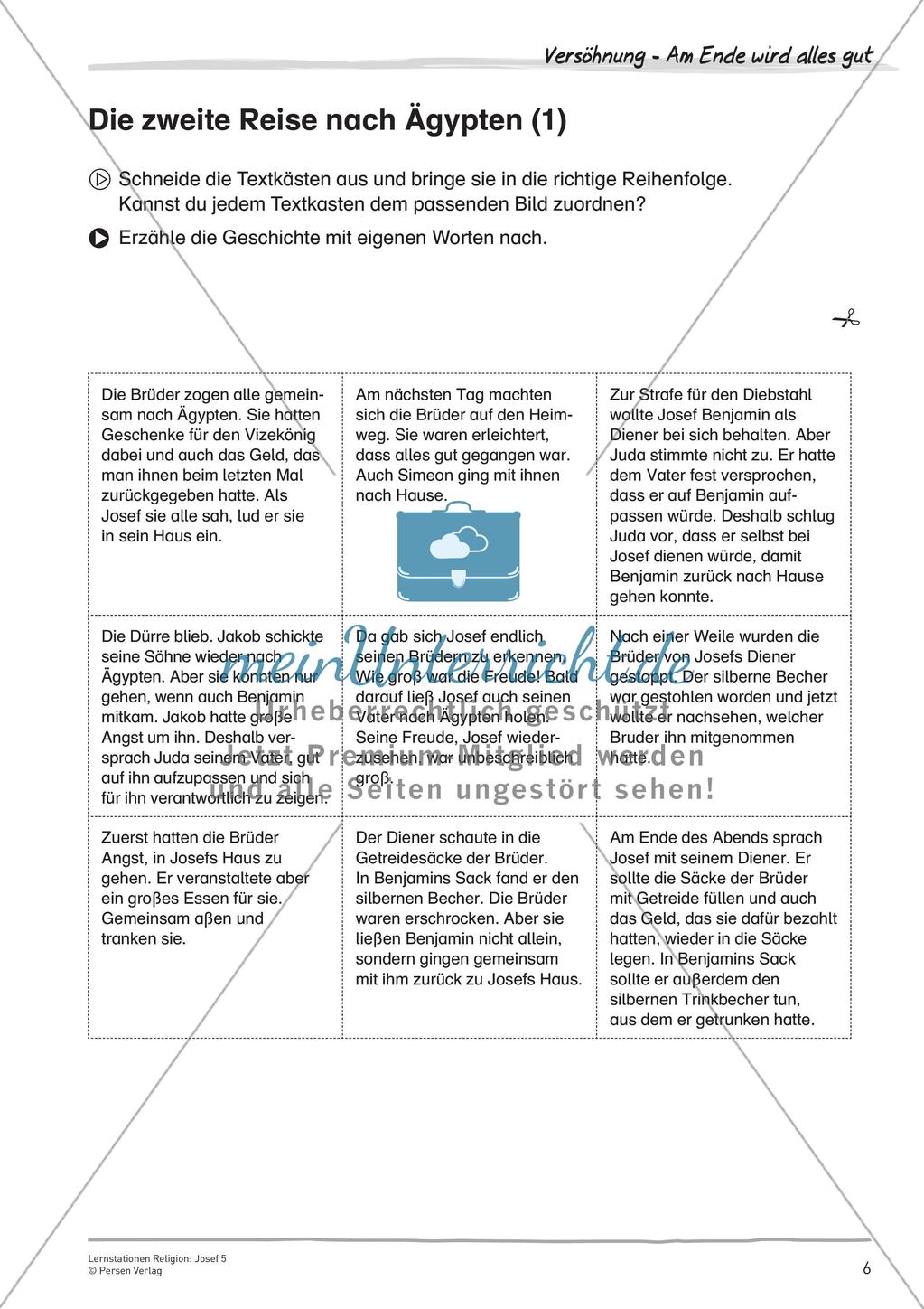 Lernstationen Religion: Josef 5 Preview 8