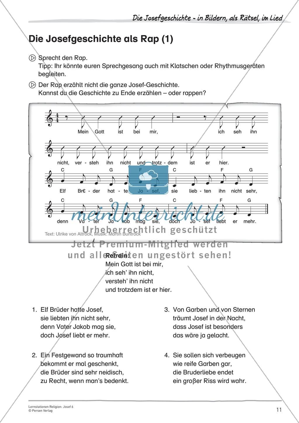 Lernstationen Religion: Josef 6 Preview 13
