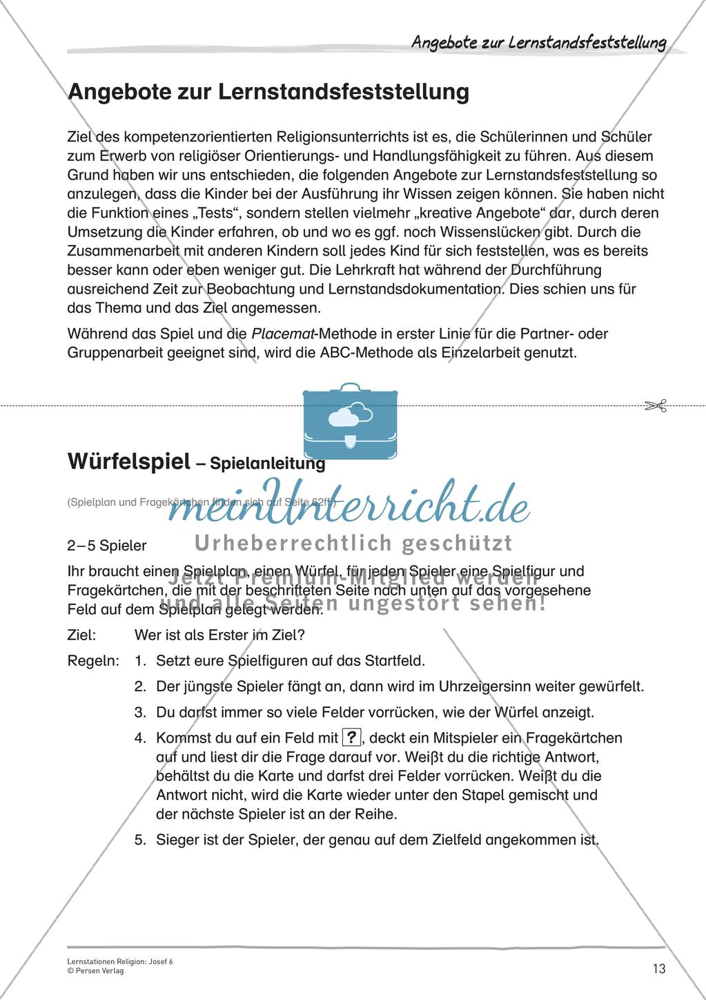 Lernstationen Religion: Josef 6 Preview 15