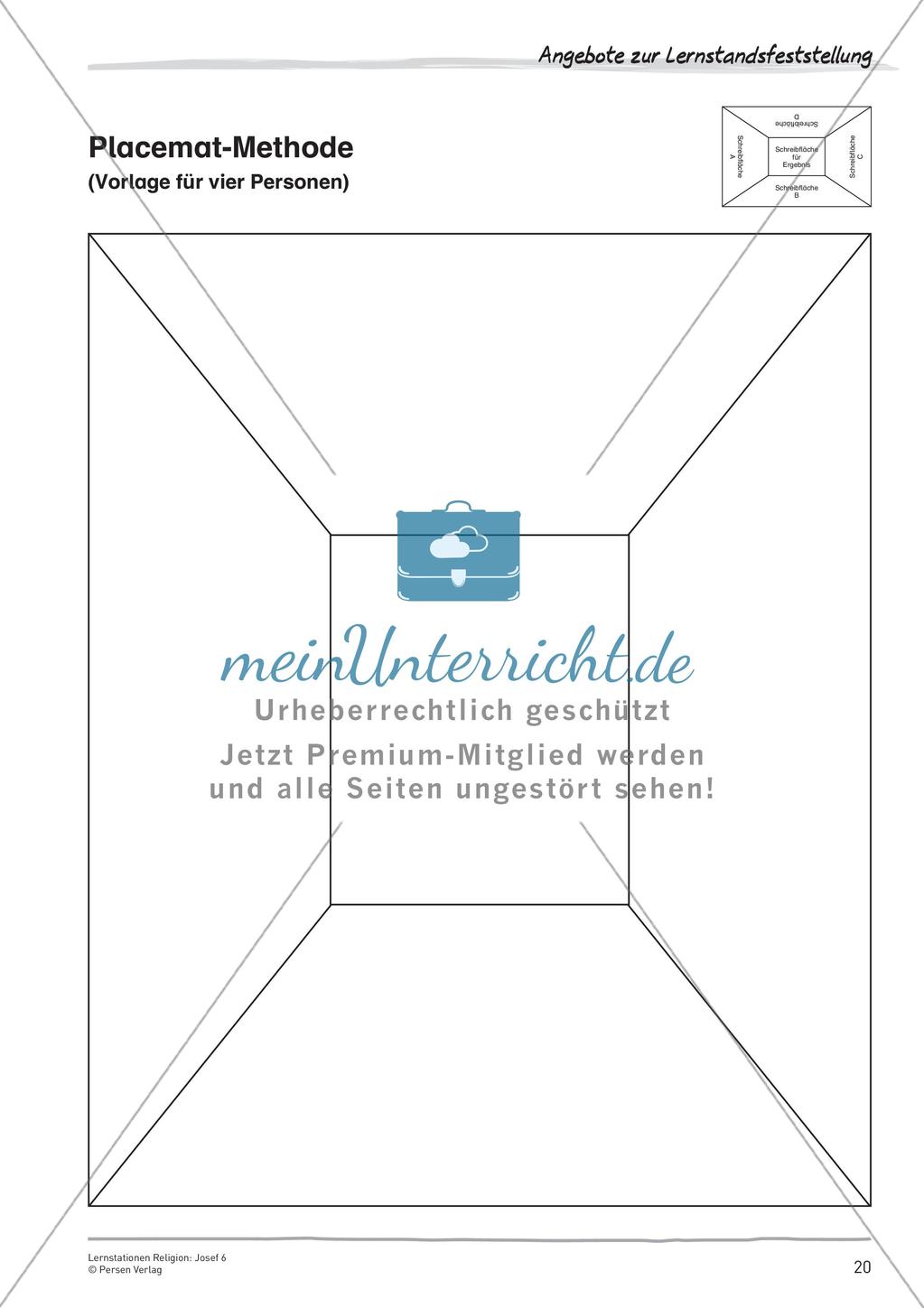Lernstationen Religion: Josef 6 Preview 22