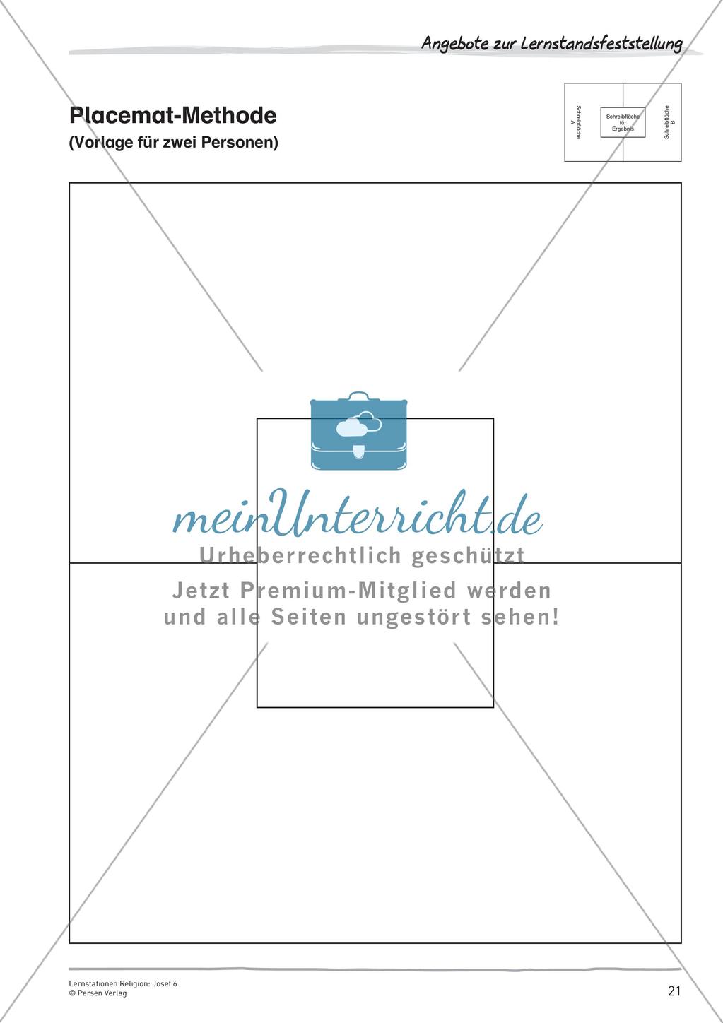 Lernstationen Religion: Josef 6 Preview 23