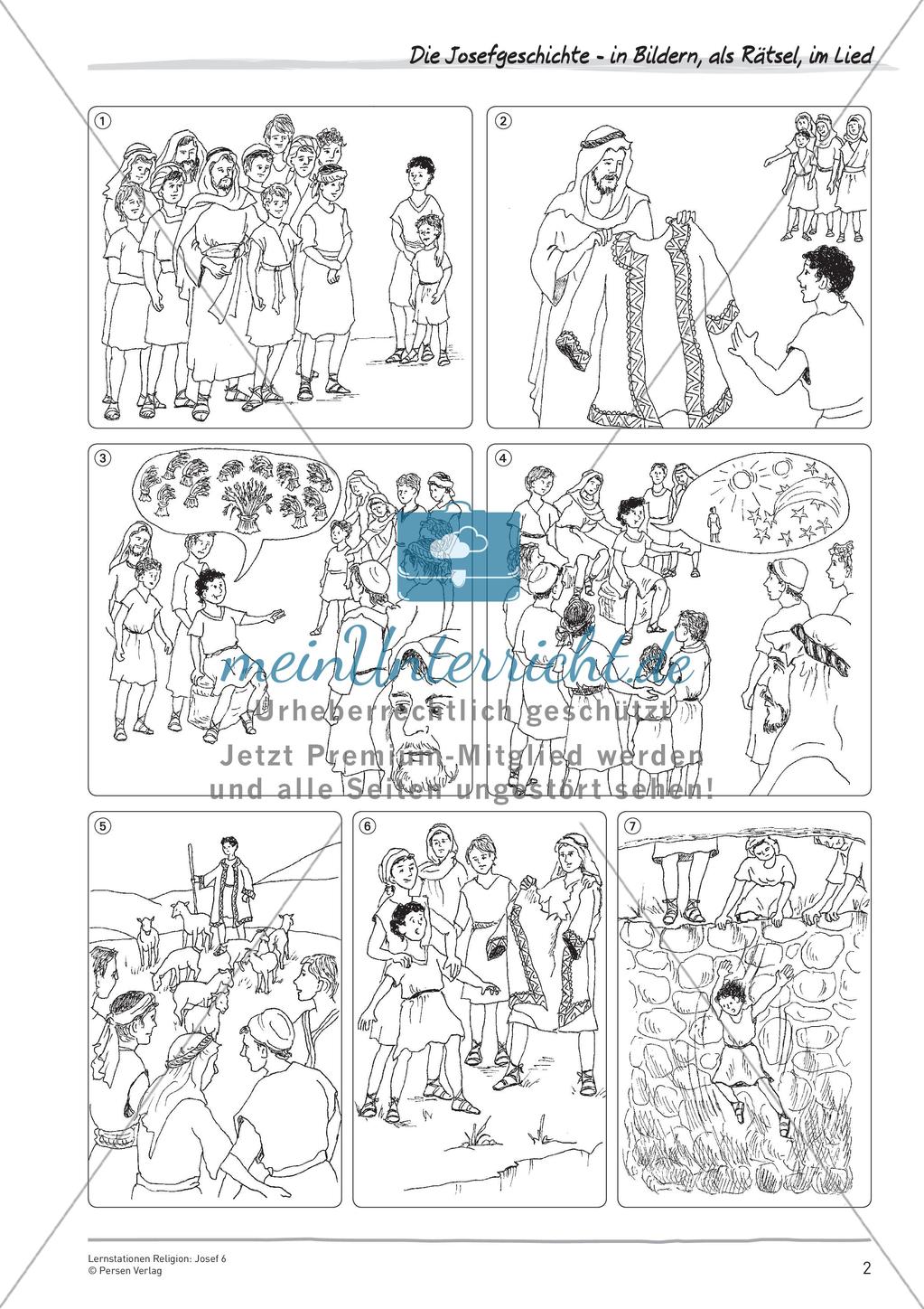 Lernstationen Religion: Josef 6 Preview 4