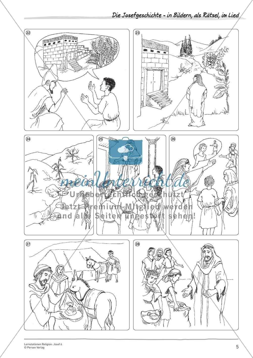 Lernstationen Religion: Josef 6 Preview 7
