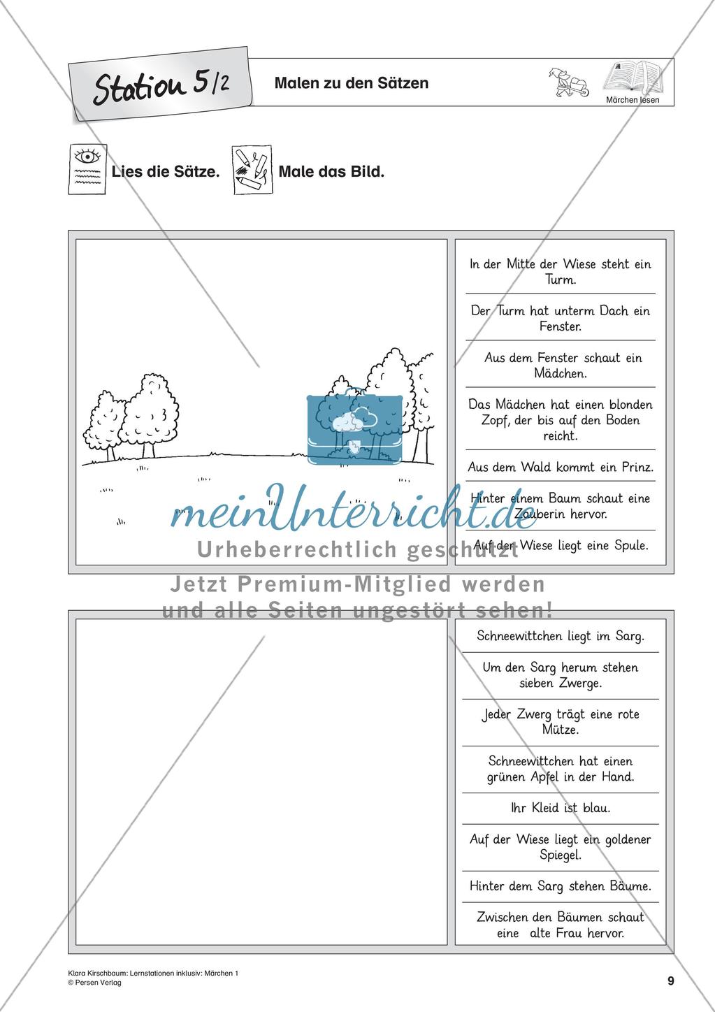 Lernstation inklusiv: Lesen von Märchen Preview 11