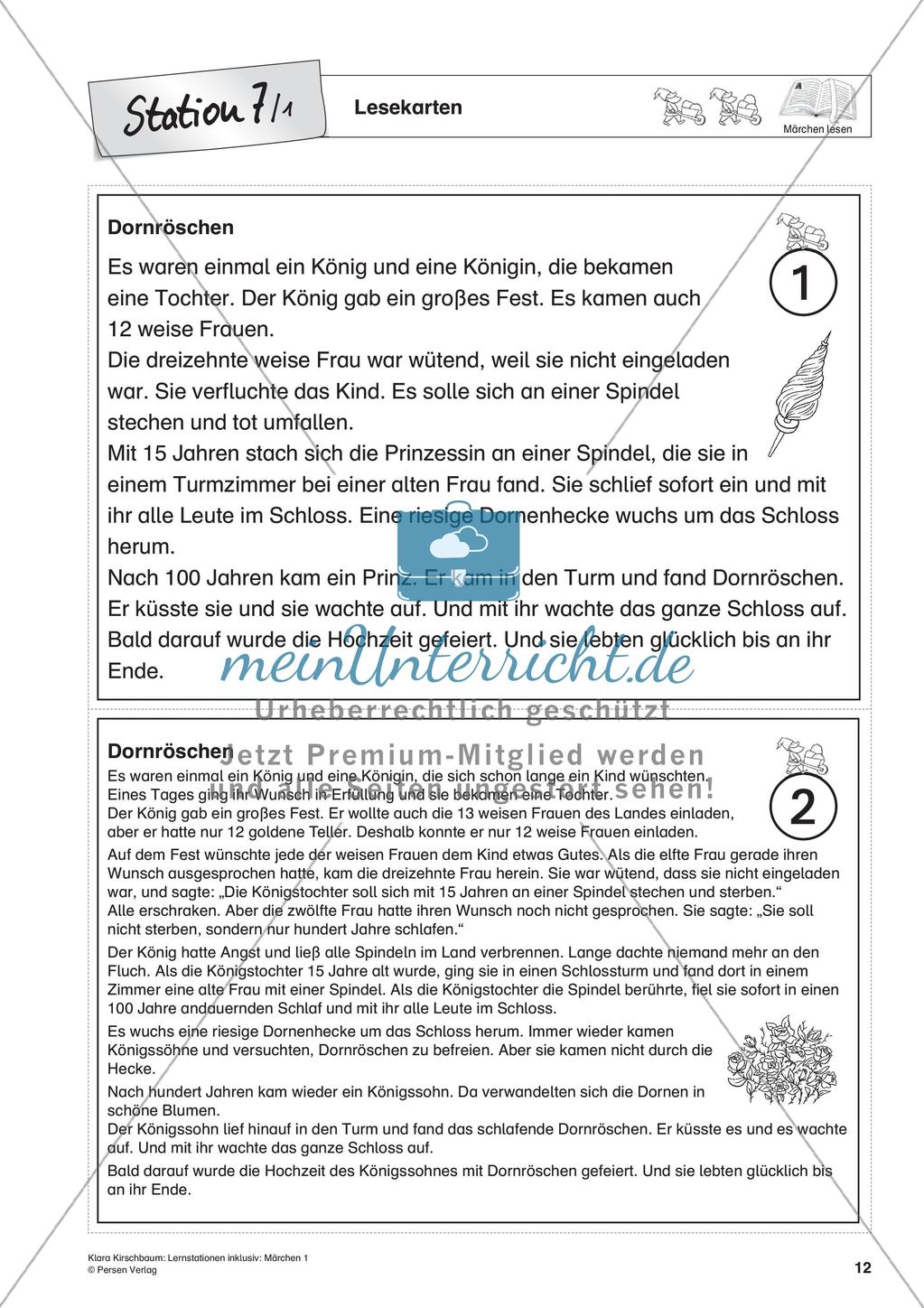 Lernstation inklusiv: Lesen von Märchen Preview 14