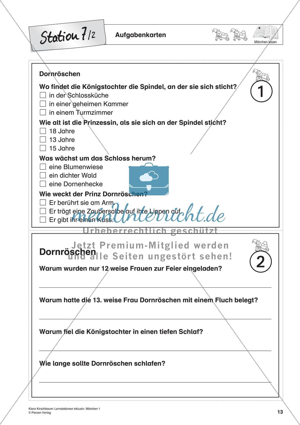 Lernstation inklusiv: Lesen von Märchen Preview 15