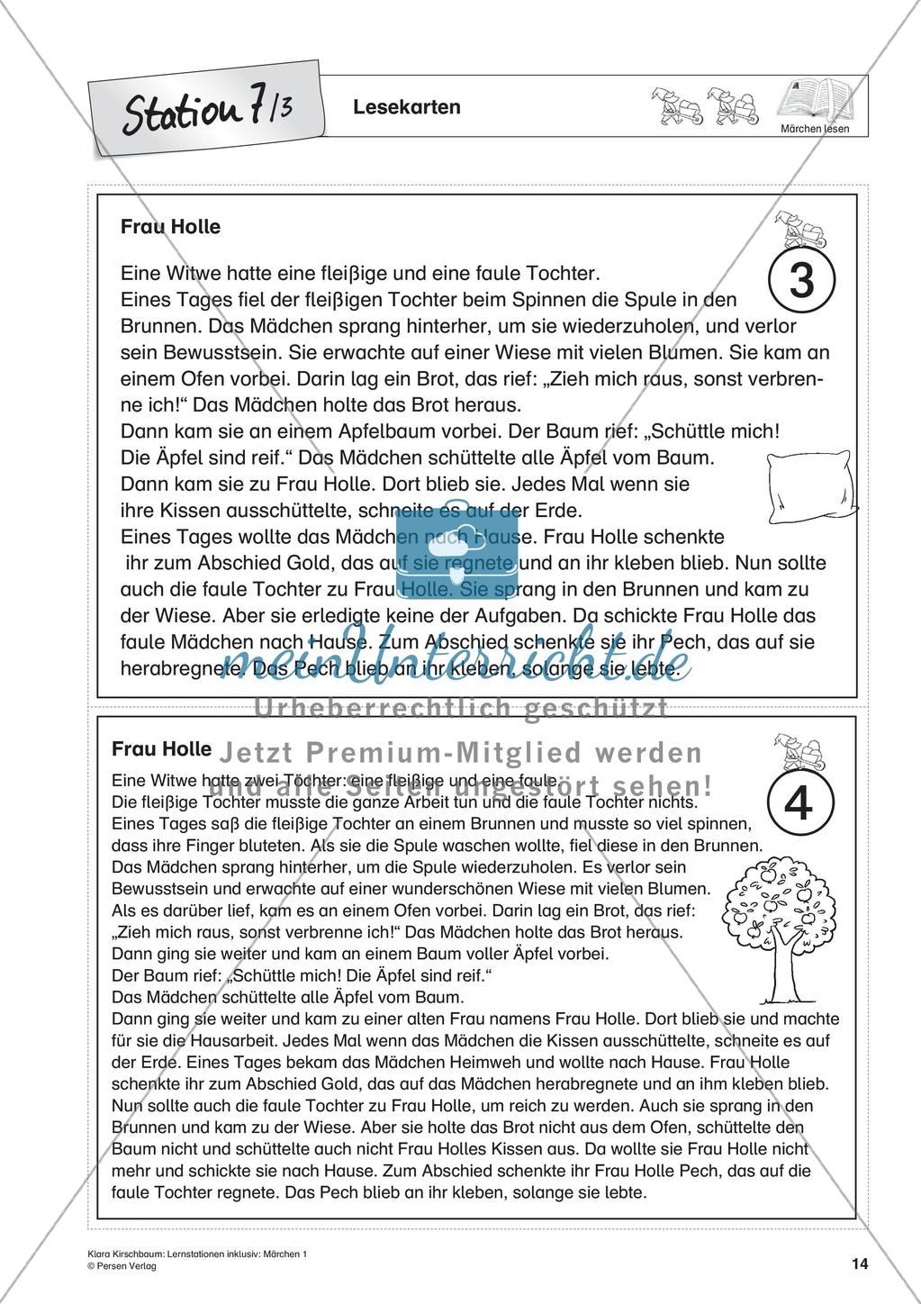 Lernstation inklusiv: Lesen von Märchen Preview 16